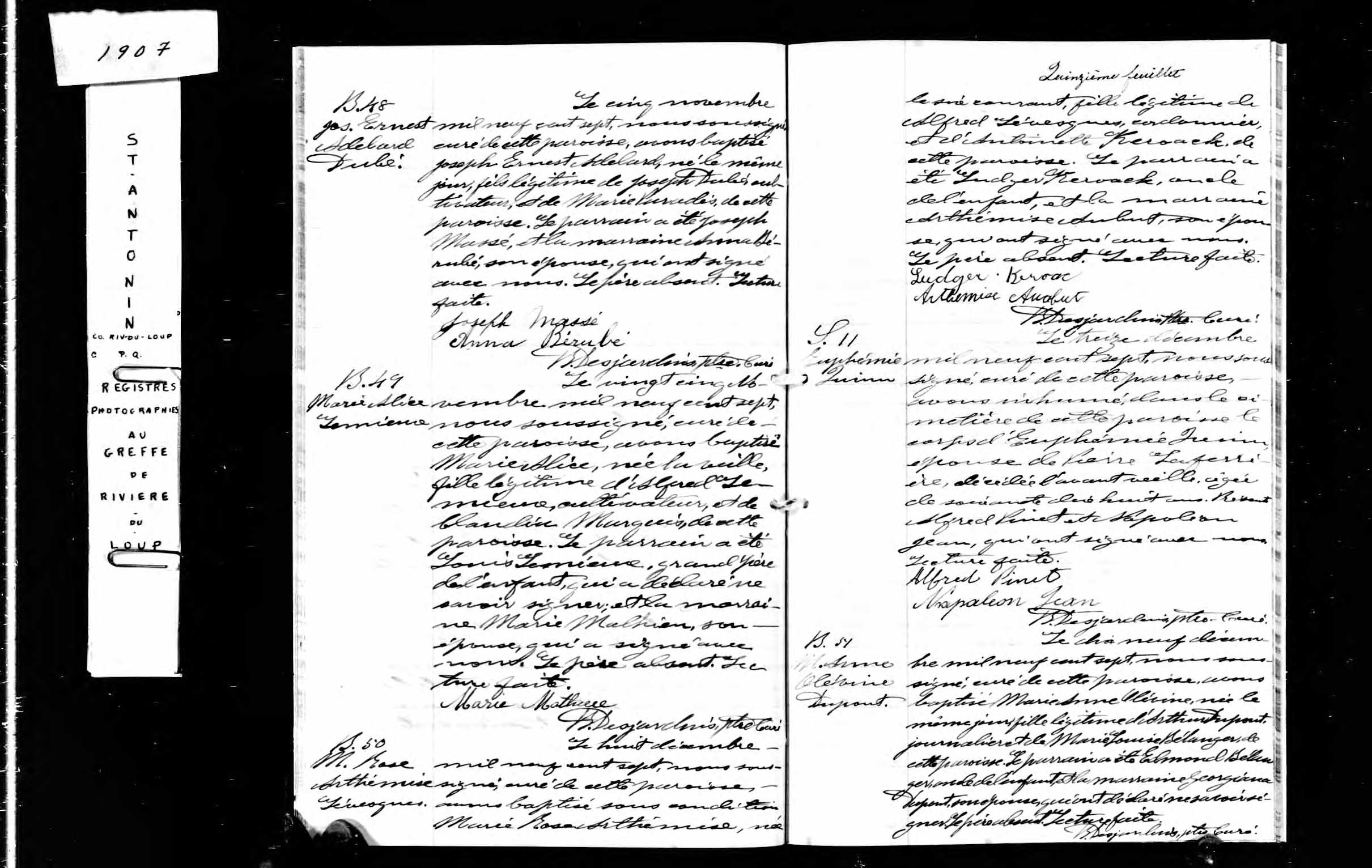 Acte de baptême