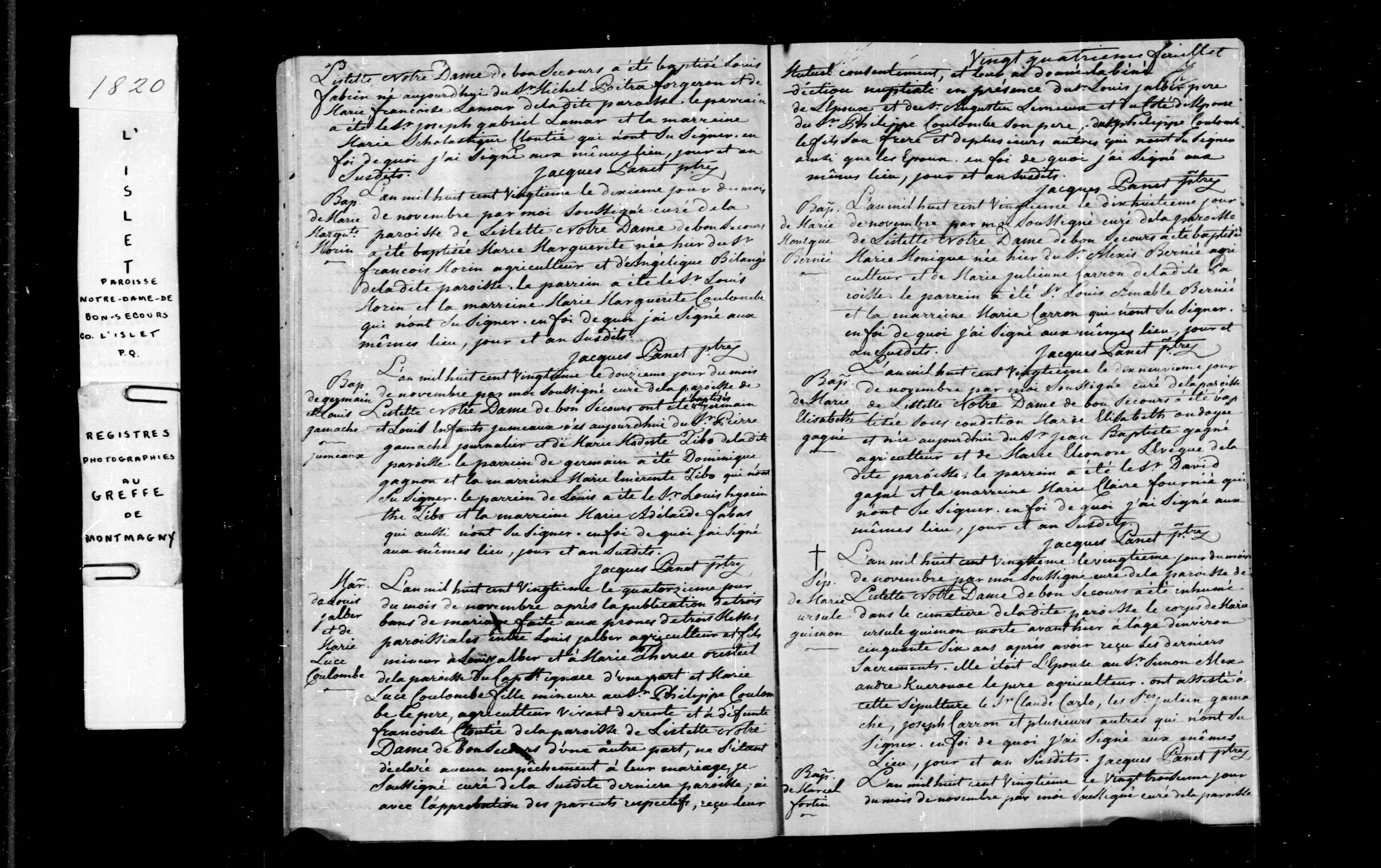 Acte de sépulture
