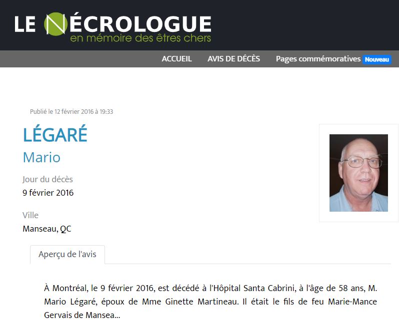 Nécrologie partielle