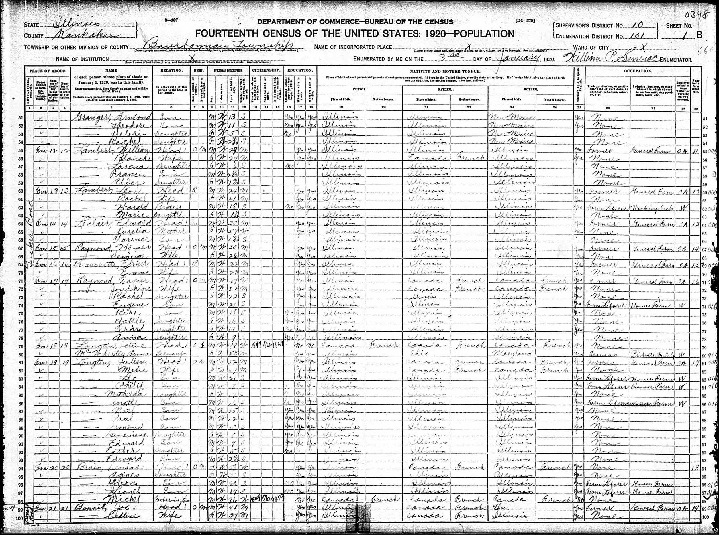 Recensement fédéral américain 1920