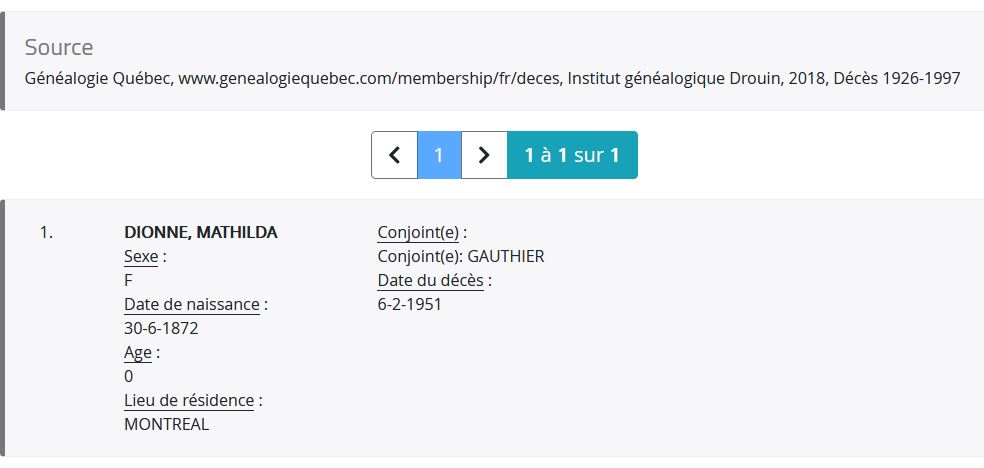 Mention du décès