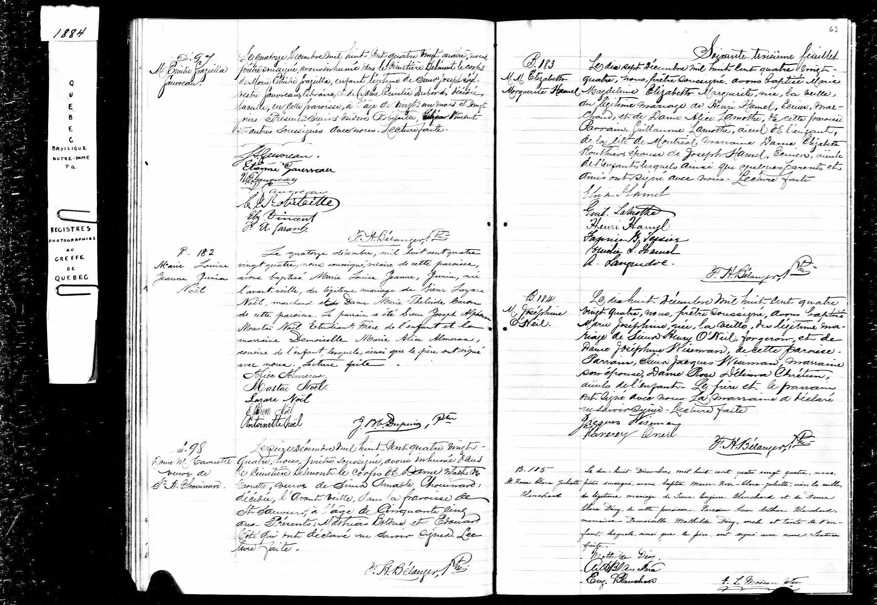 Acte de sépulture