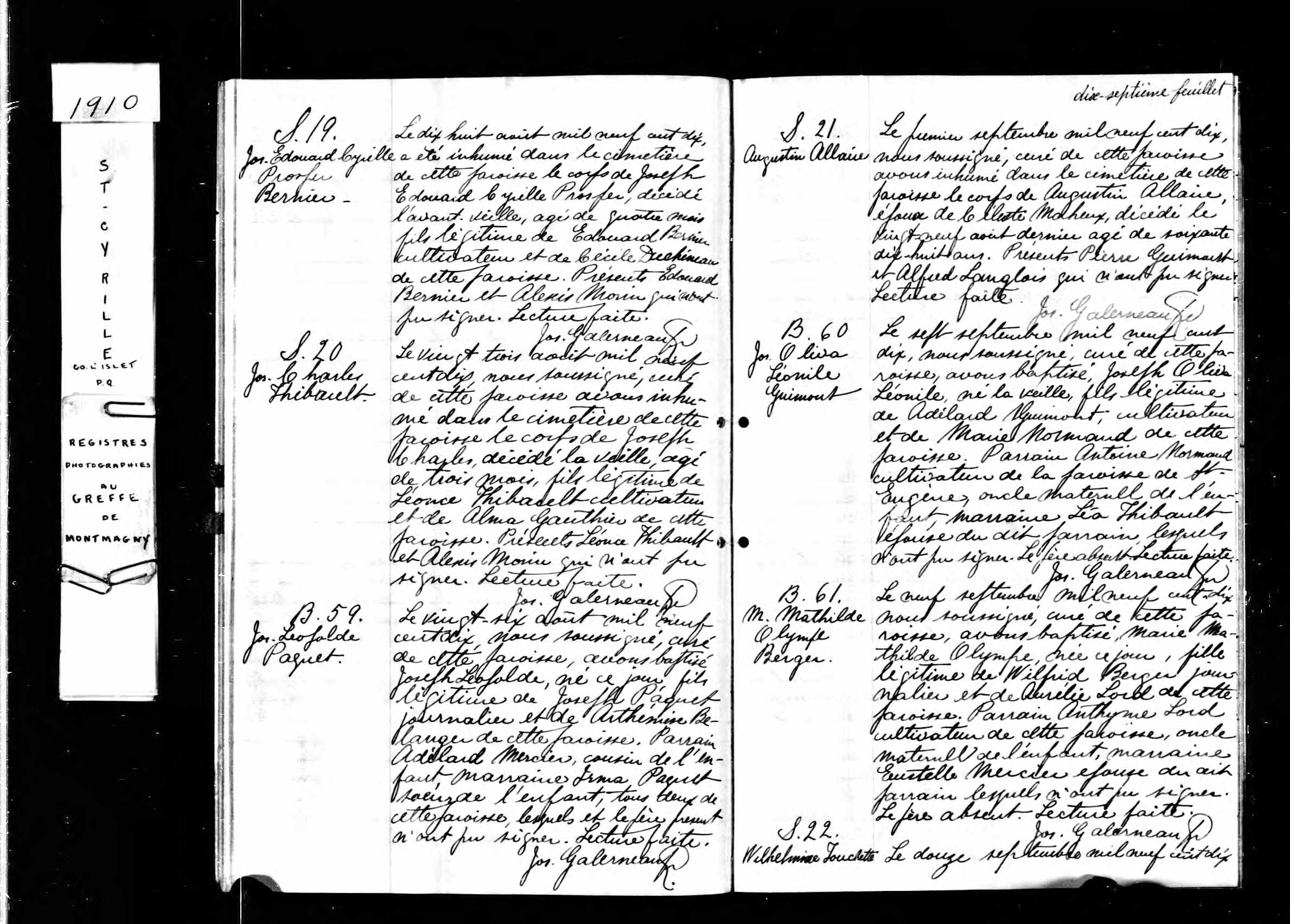 Acte de baptême Acte de baptême