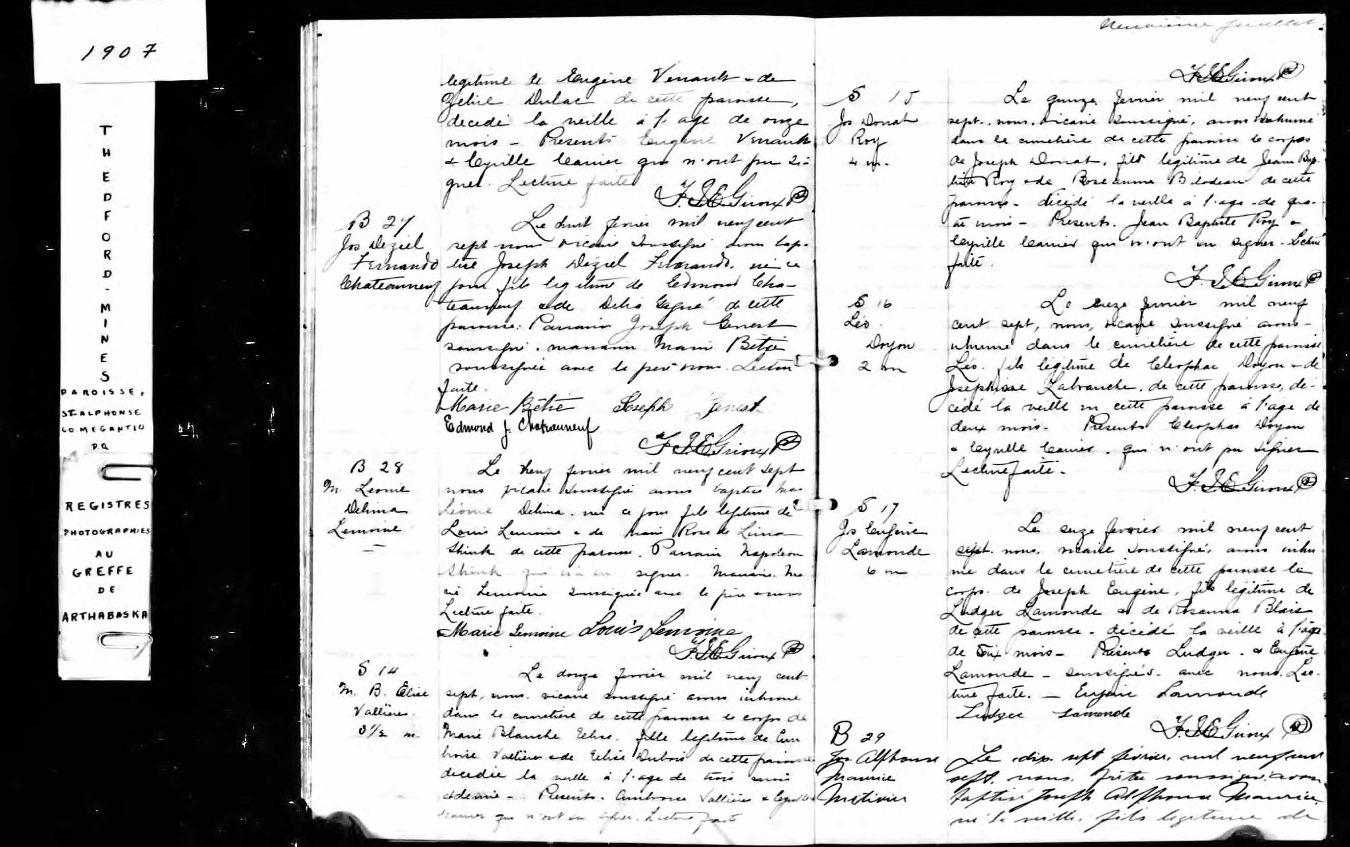 Acte de baptême Acte de baptême