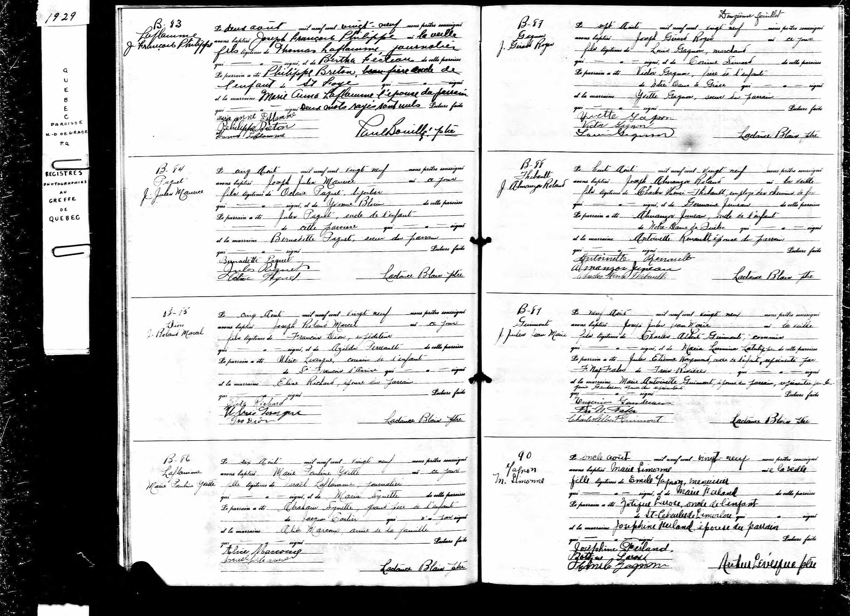 Acte de baptême Acte de baptême