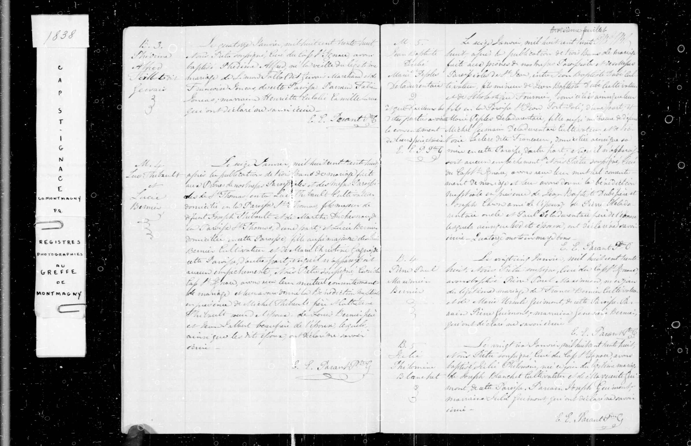 Acte de baptême Acte de baptême