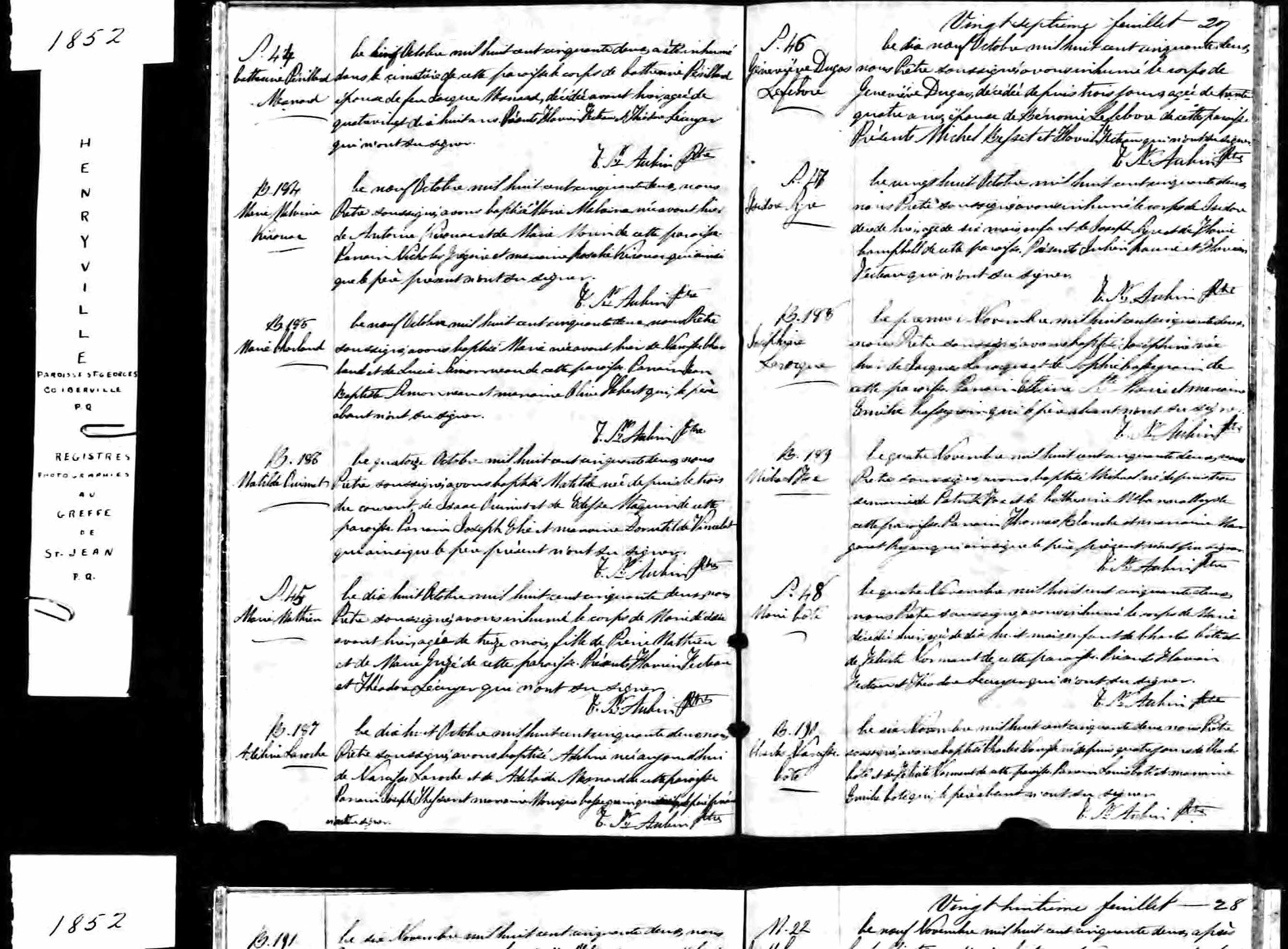 Acte de baptême