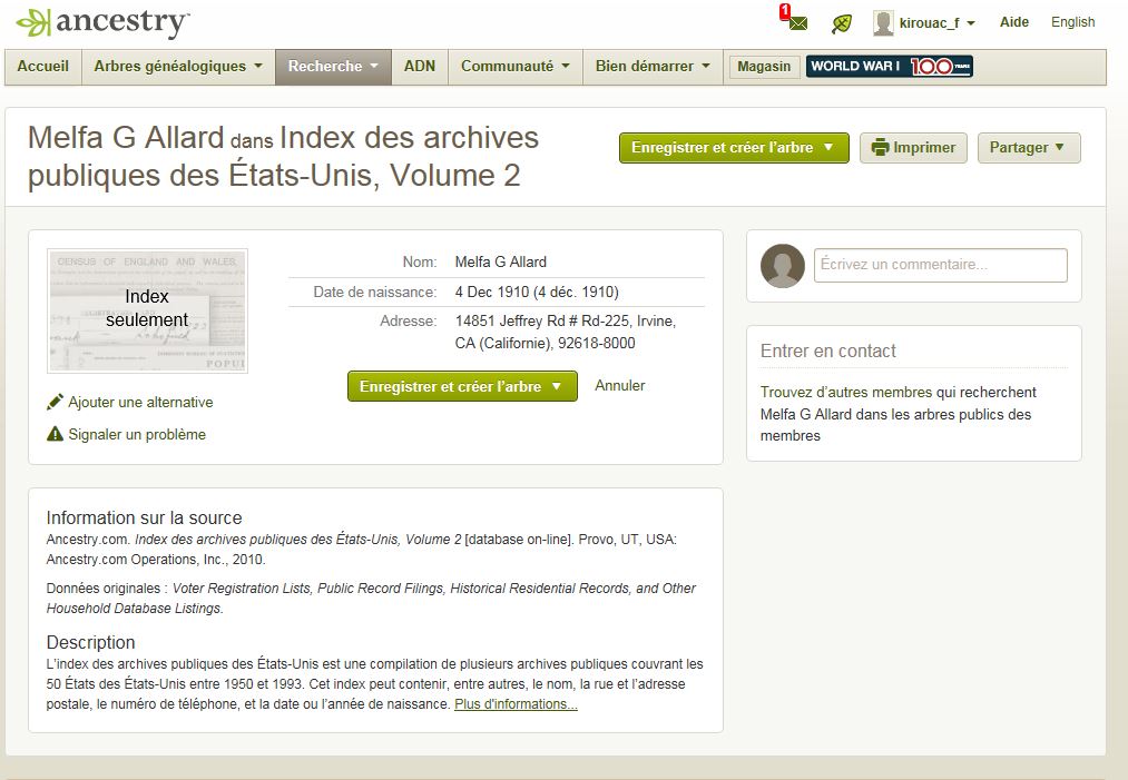 Mention de la date de naissance
