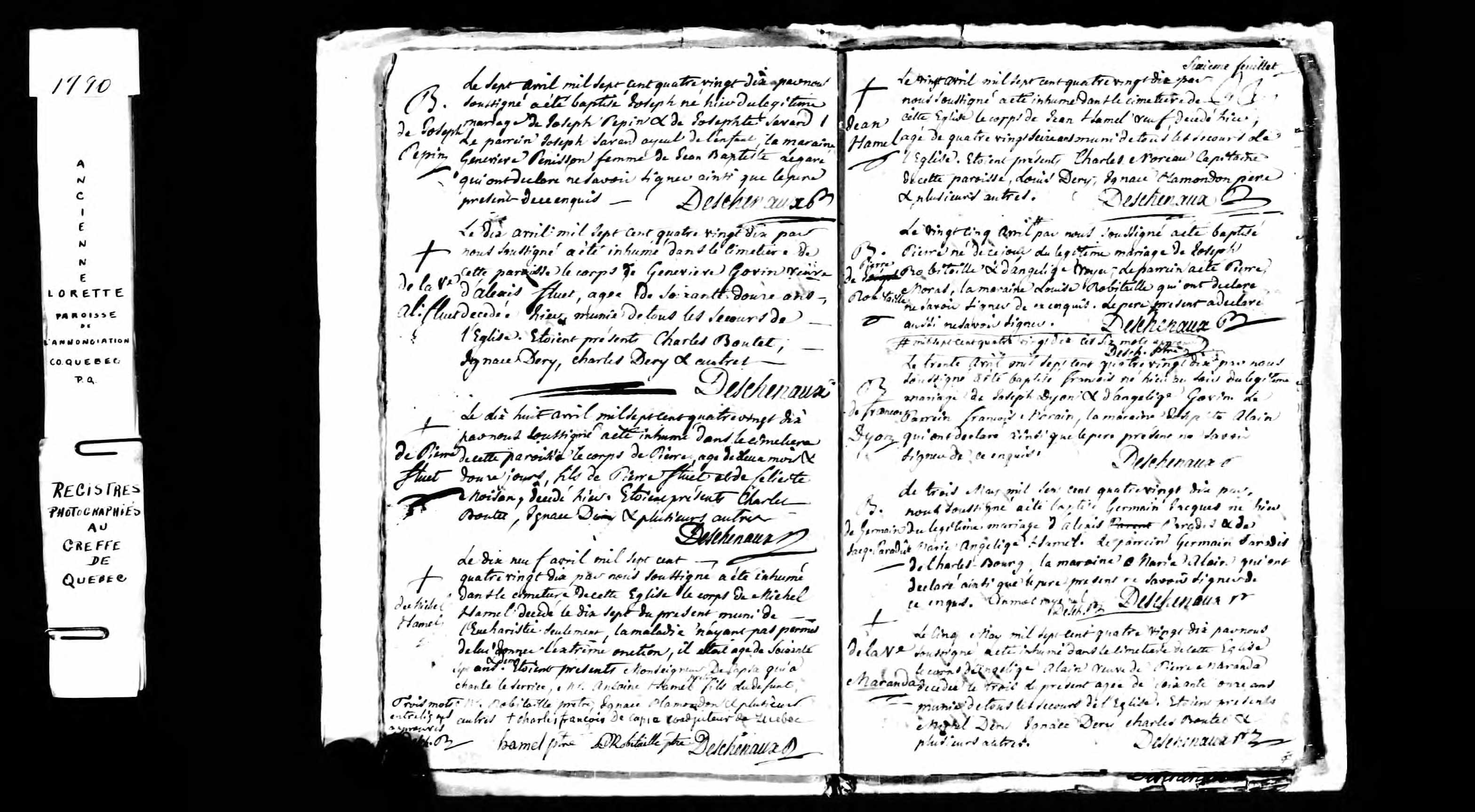 Acte de sépulture Acte de sépulture