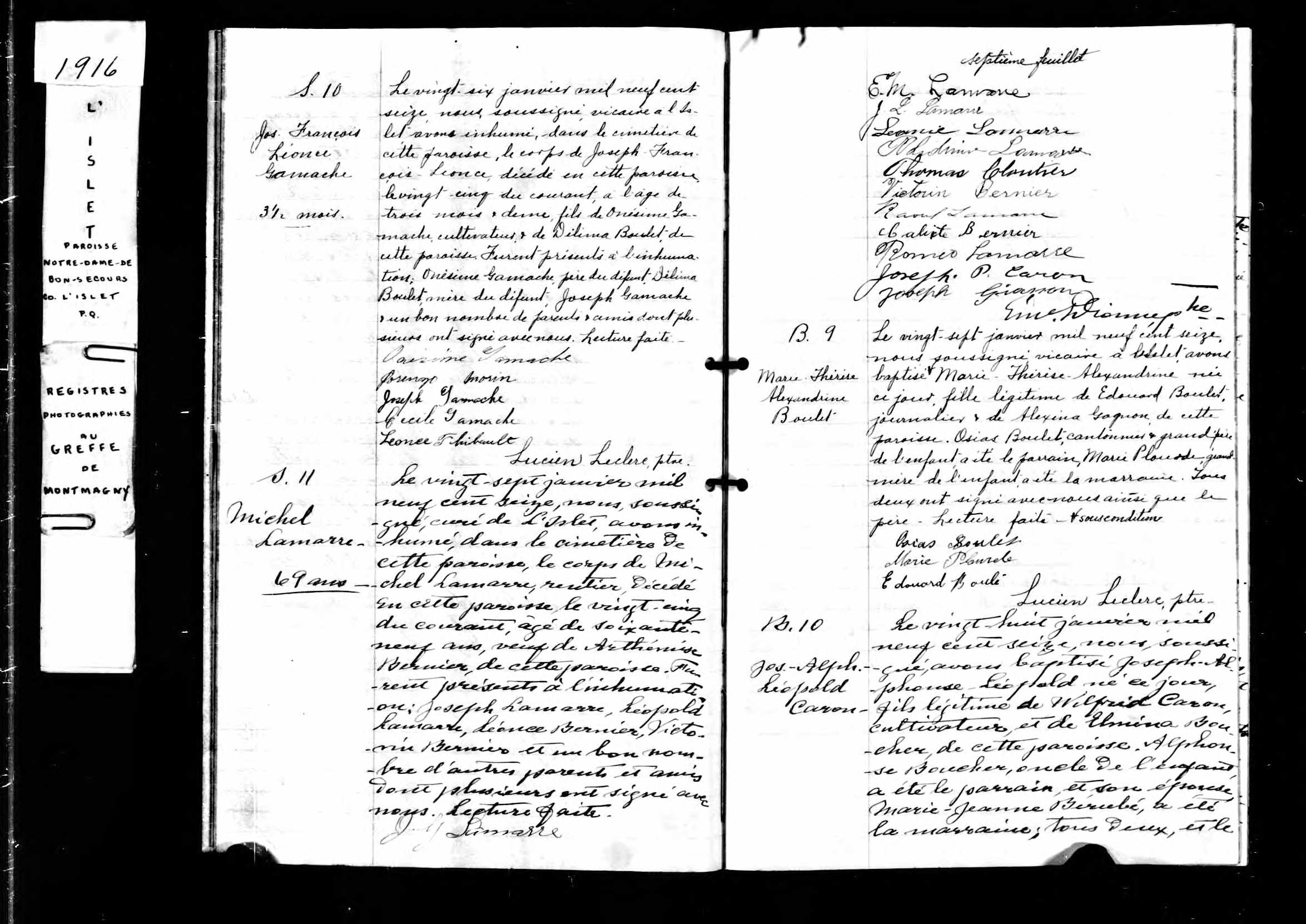 Acte de sépulture