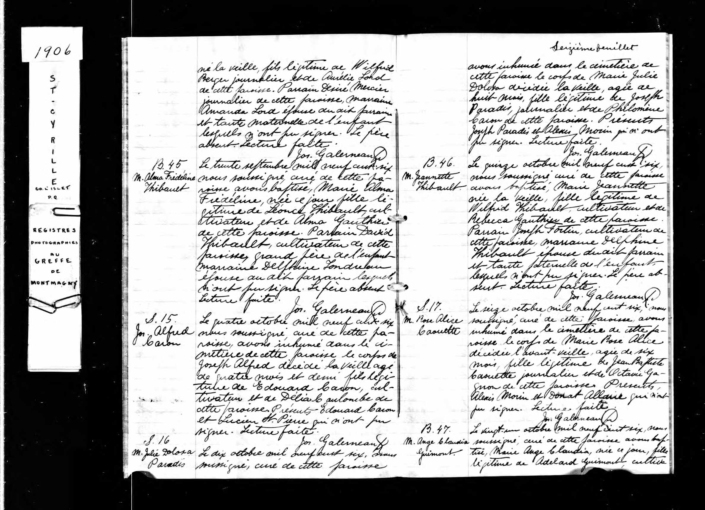 Acte de baptême Acte de baptême