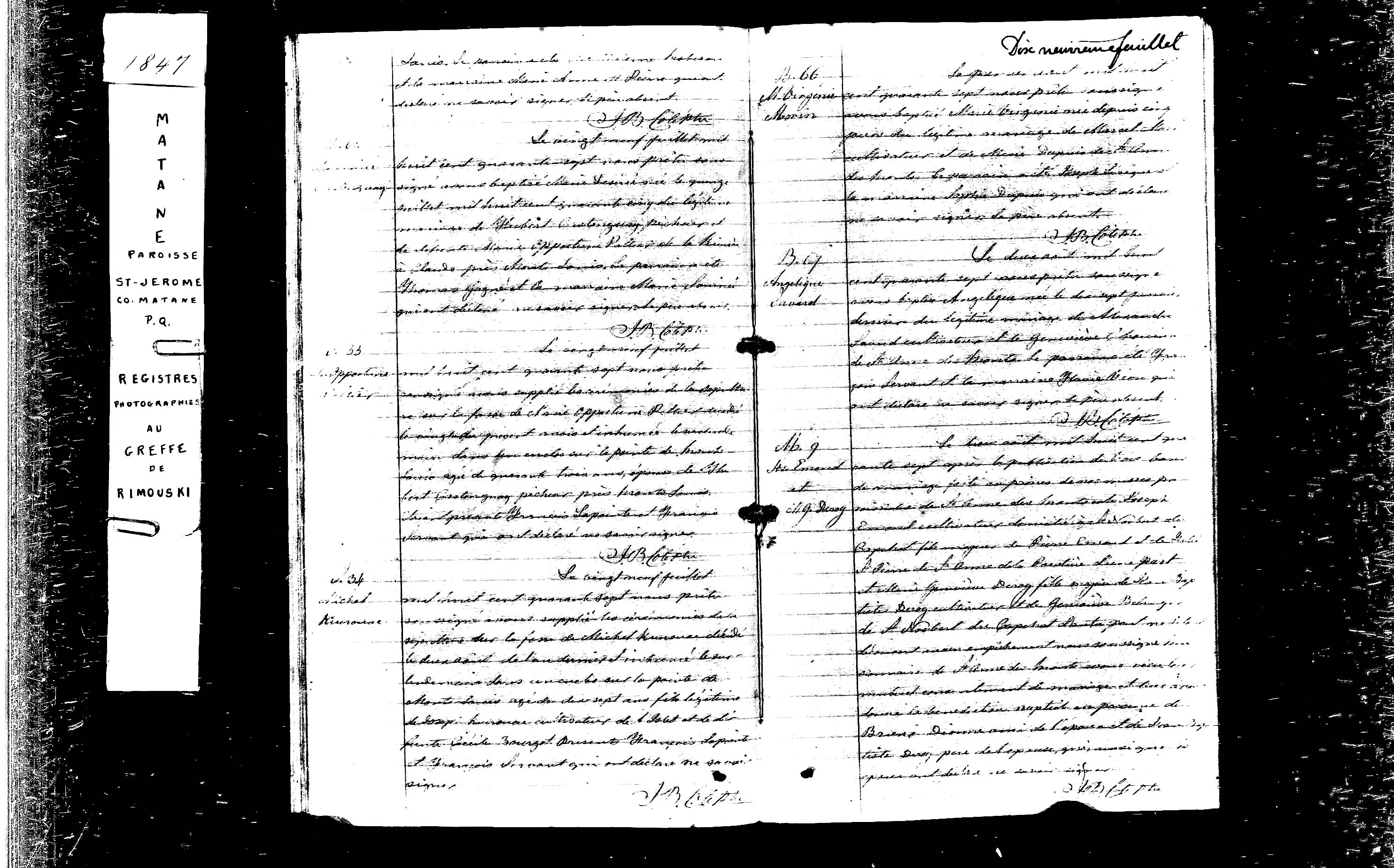 Acte de sépulture