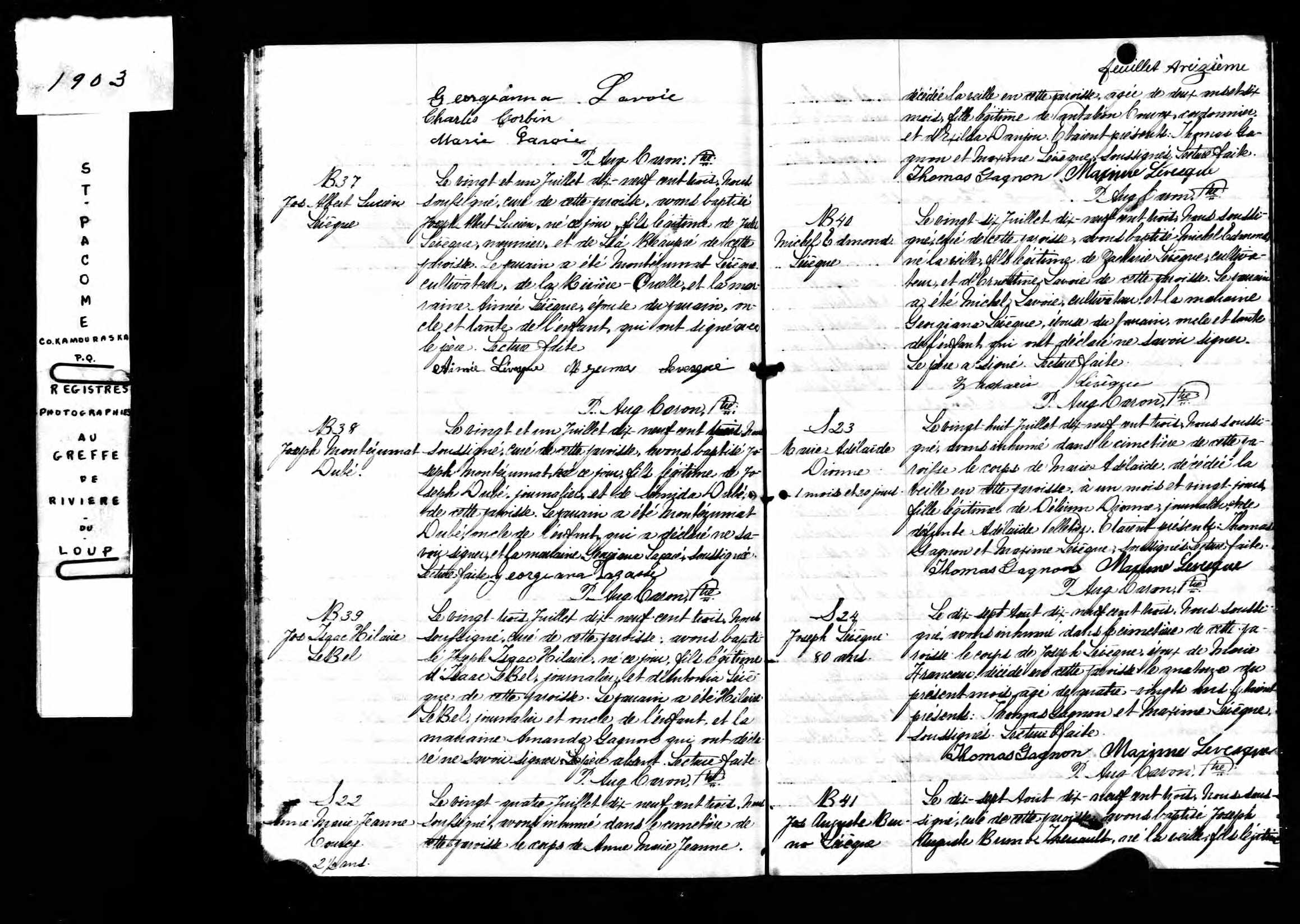 Acte de baptême Acte de baptême
