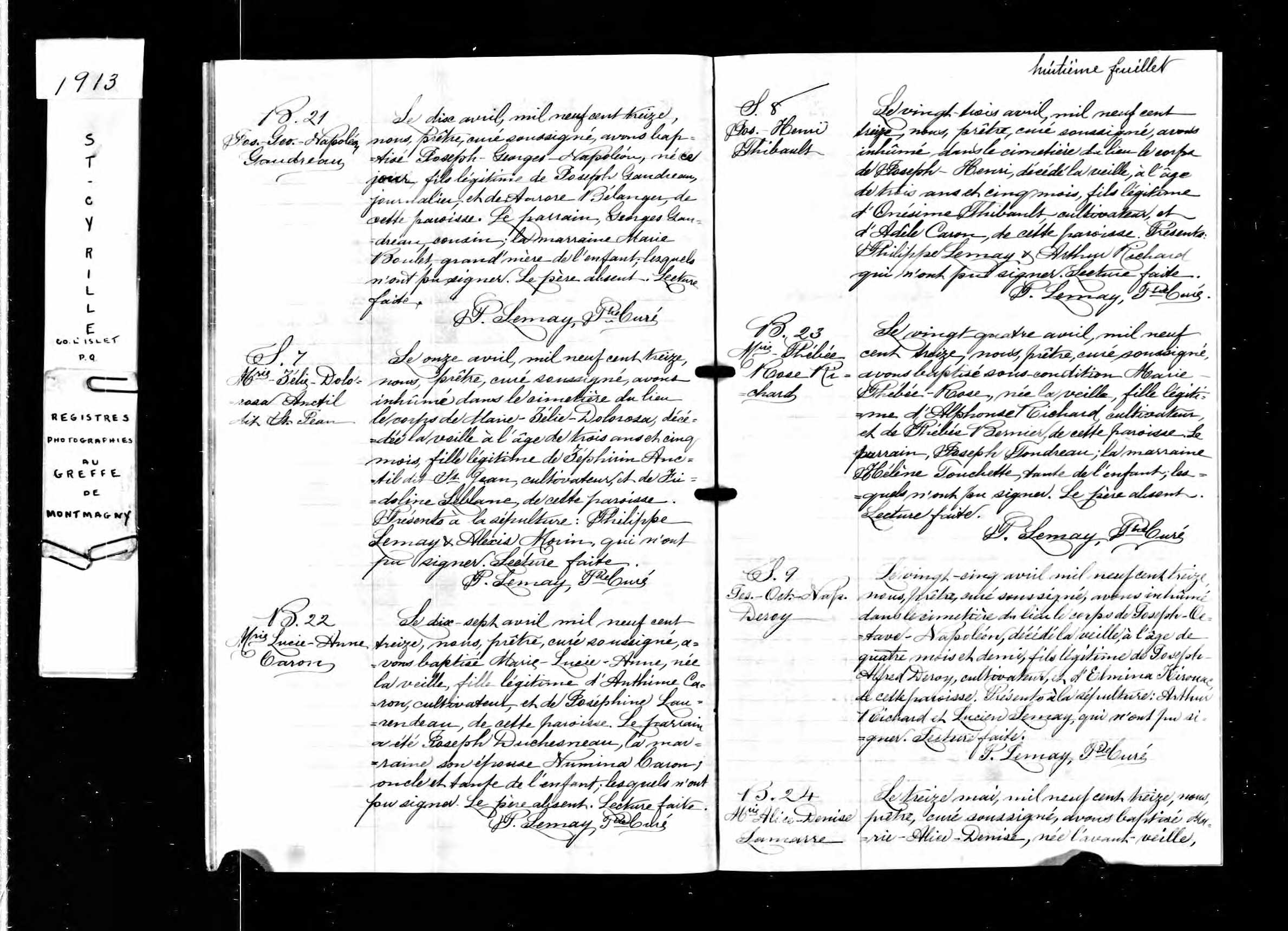 Acte de sépulture