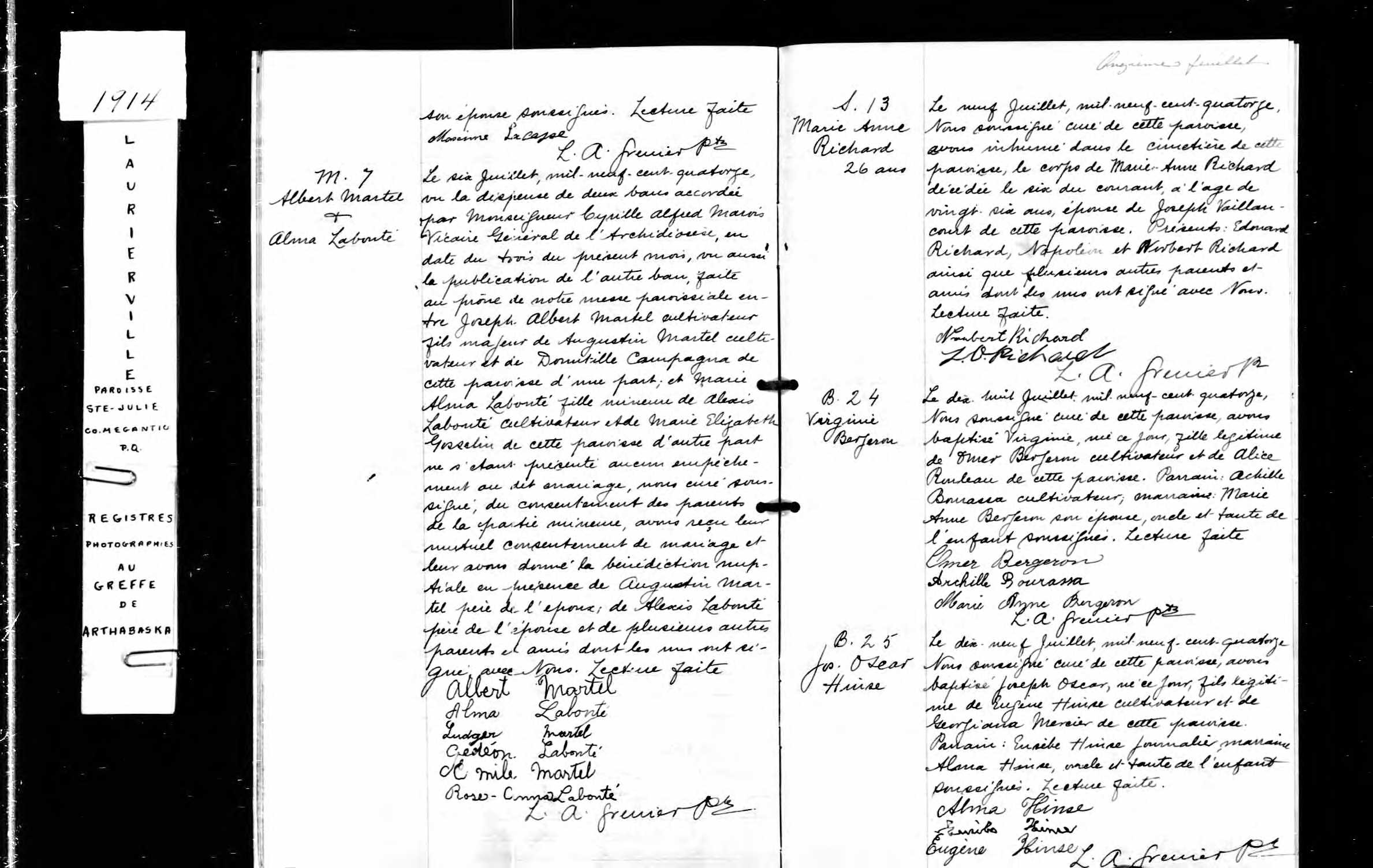 Acte de baptême Acte de baptême