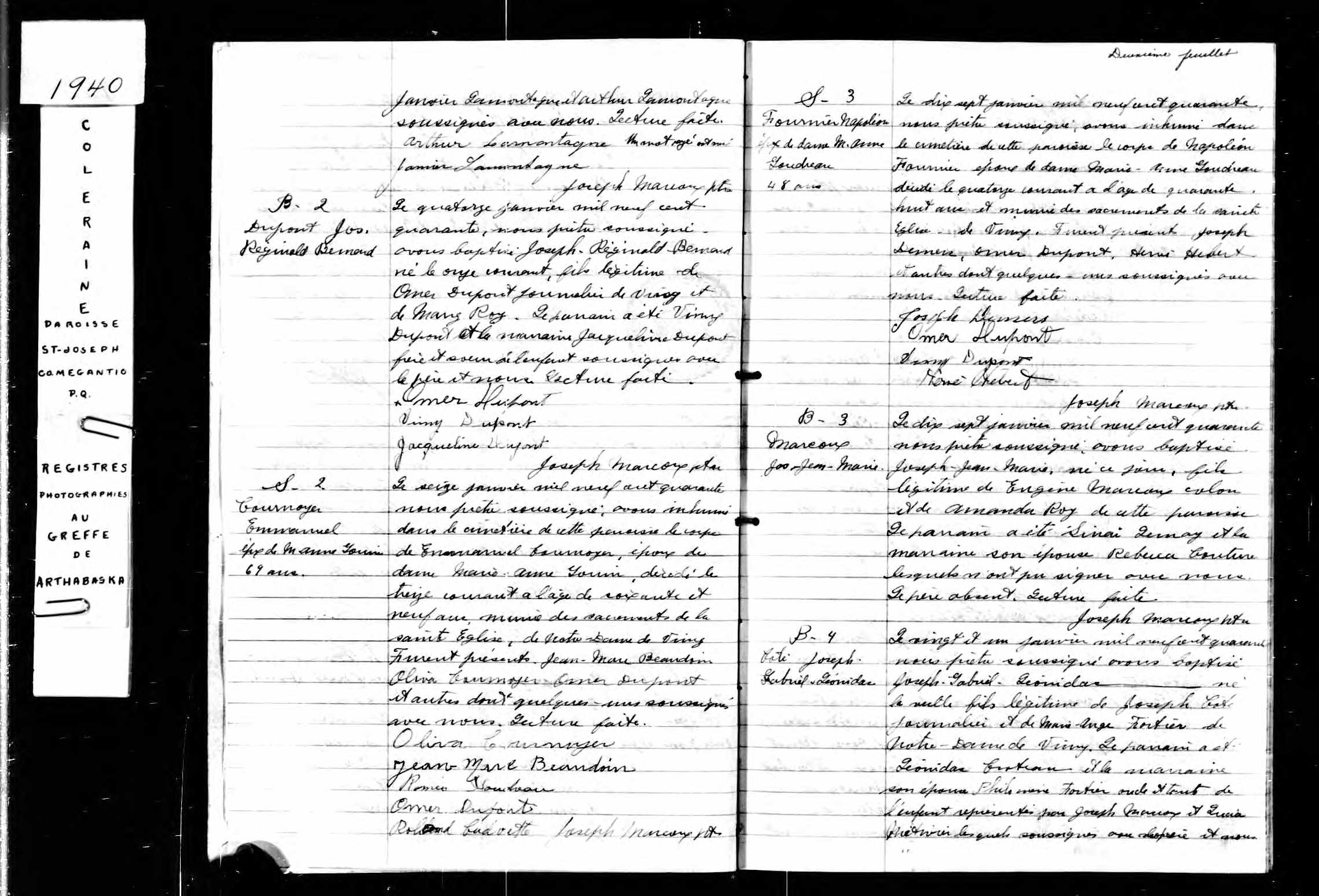 Acte de sépulture