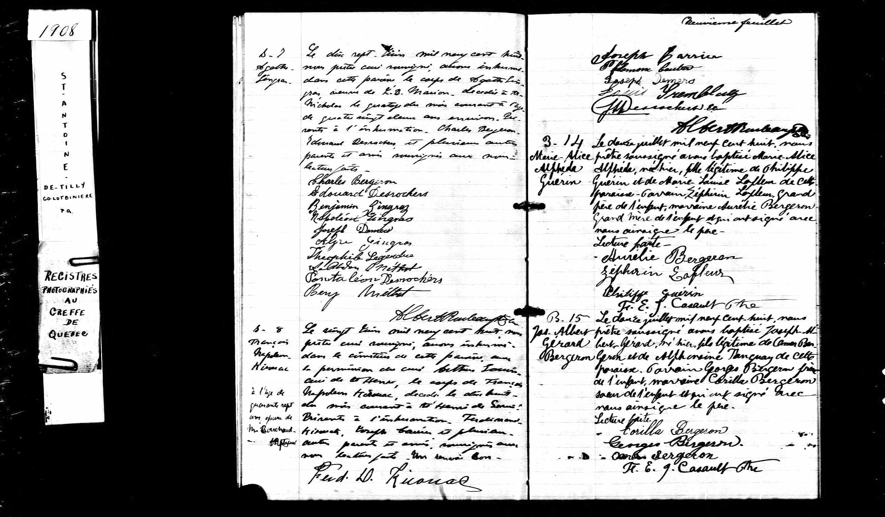 Acte de sépulture