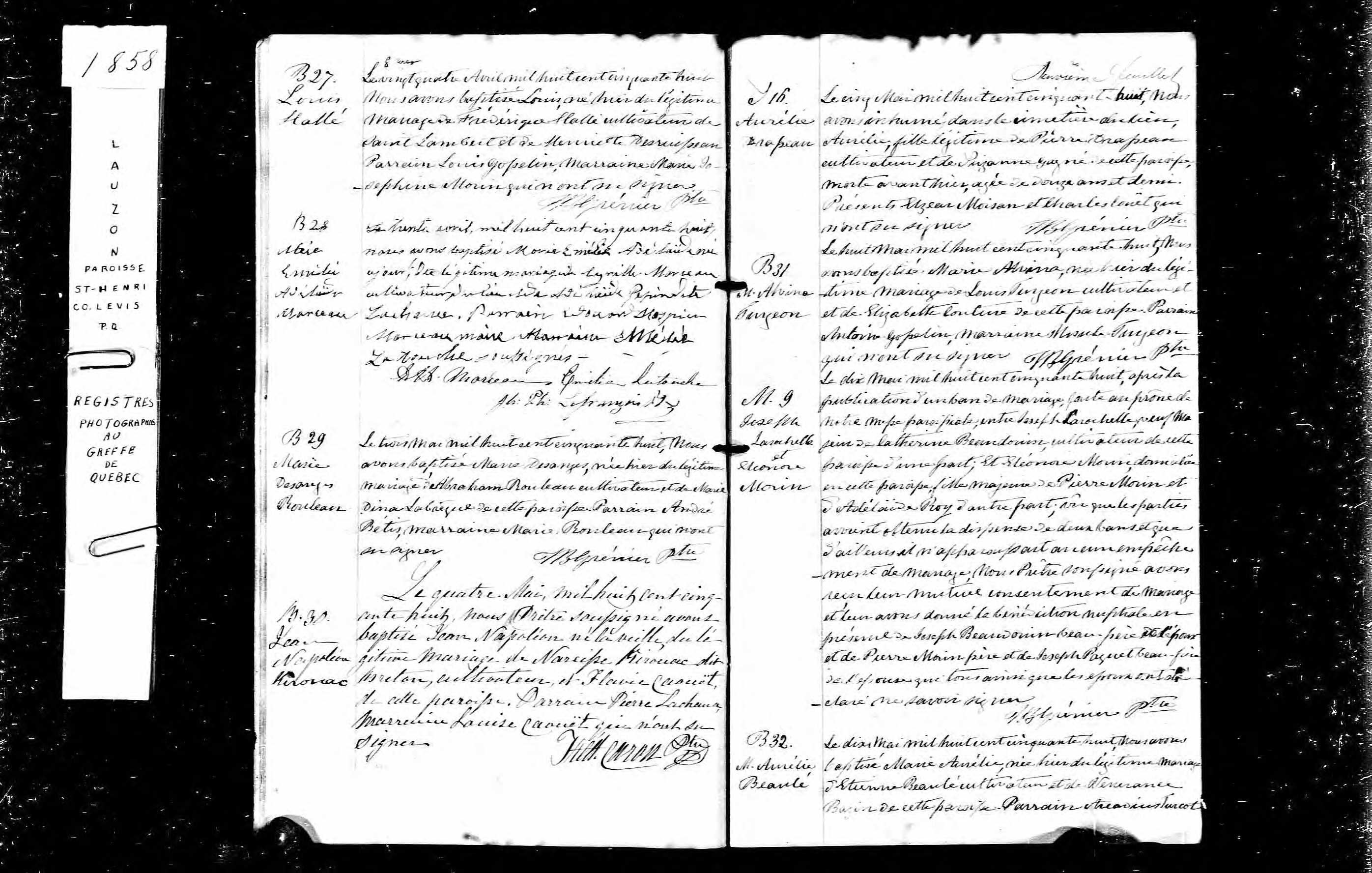 Acte de baptême