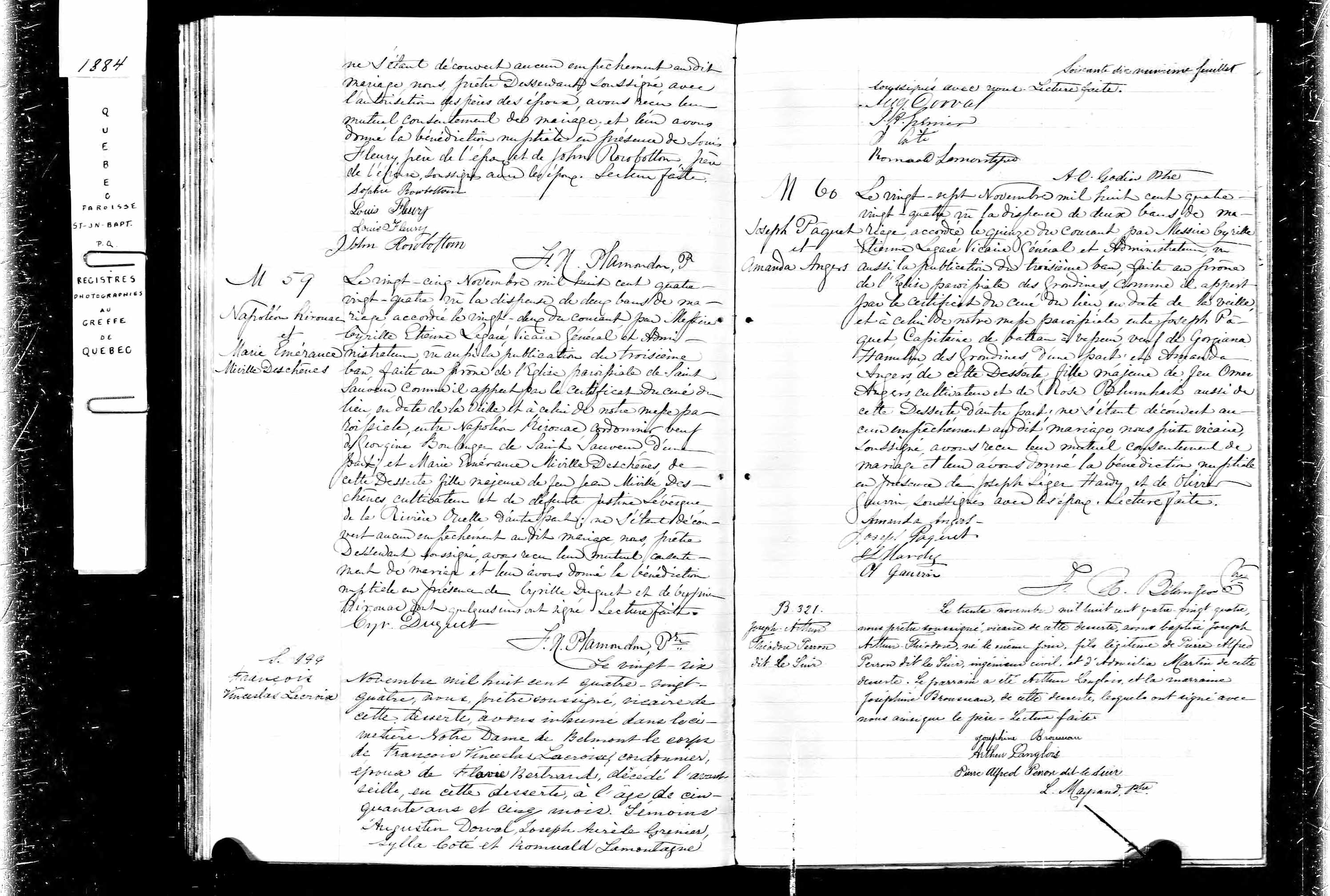 Acte de mariage en secondes noces