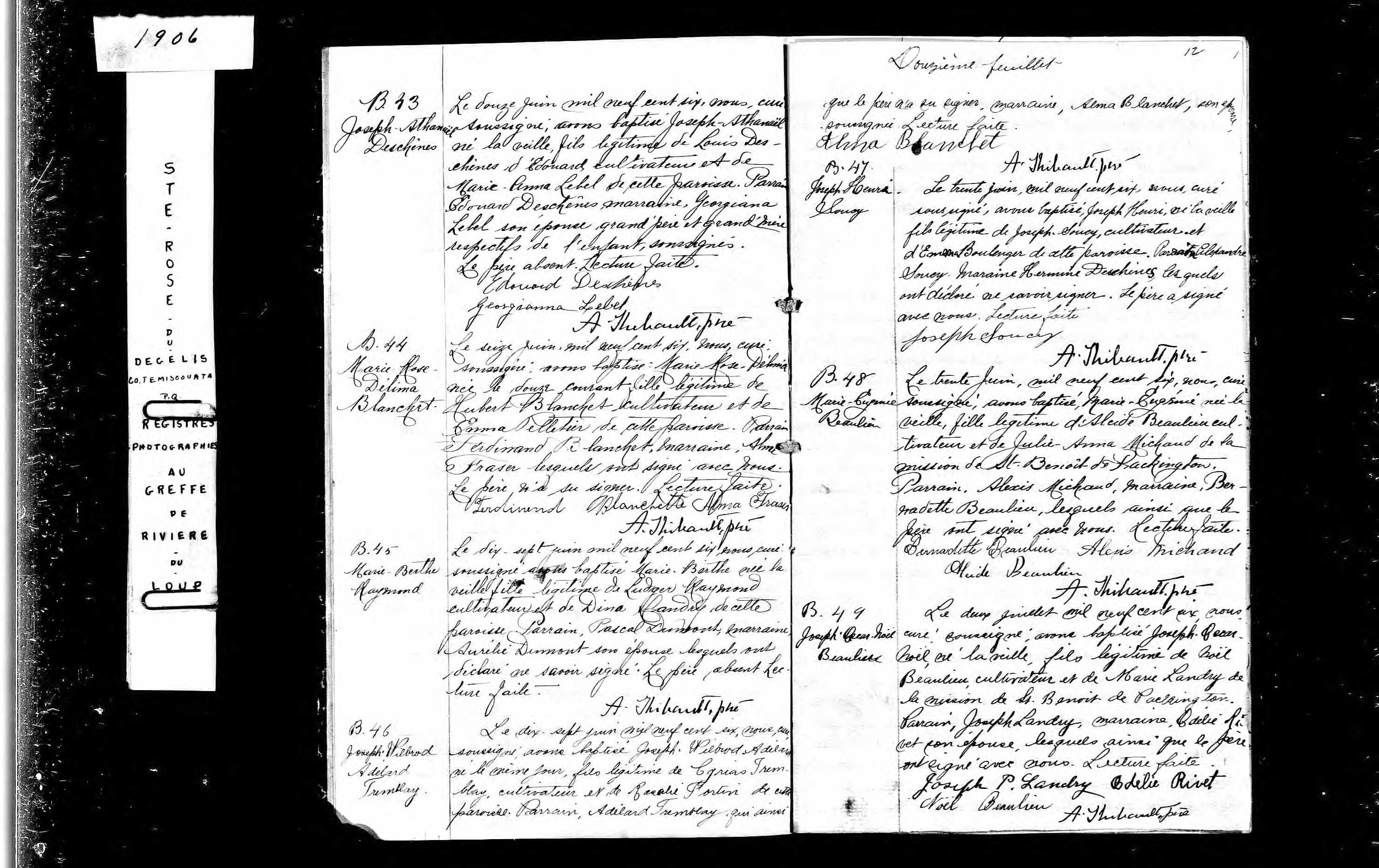 Acte de baptême