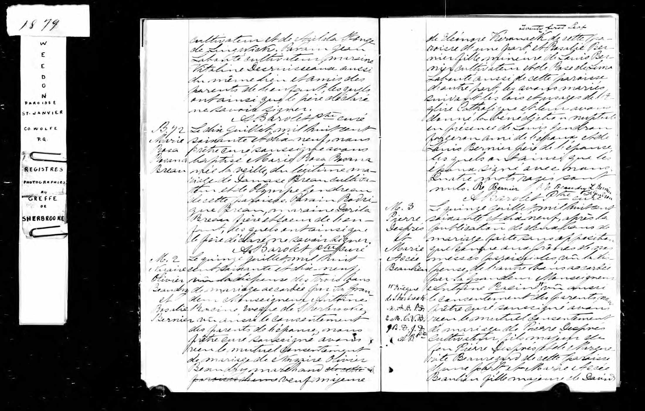Acte de mariage en secondes noces Acte de mariage en secondes noces