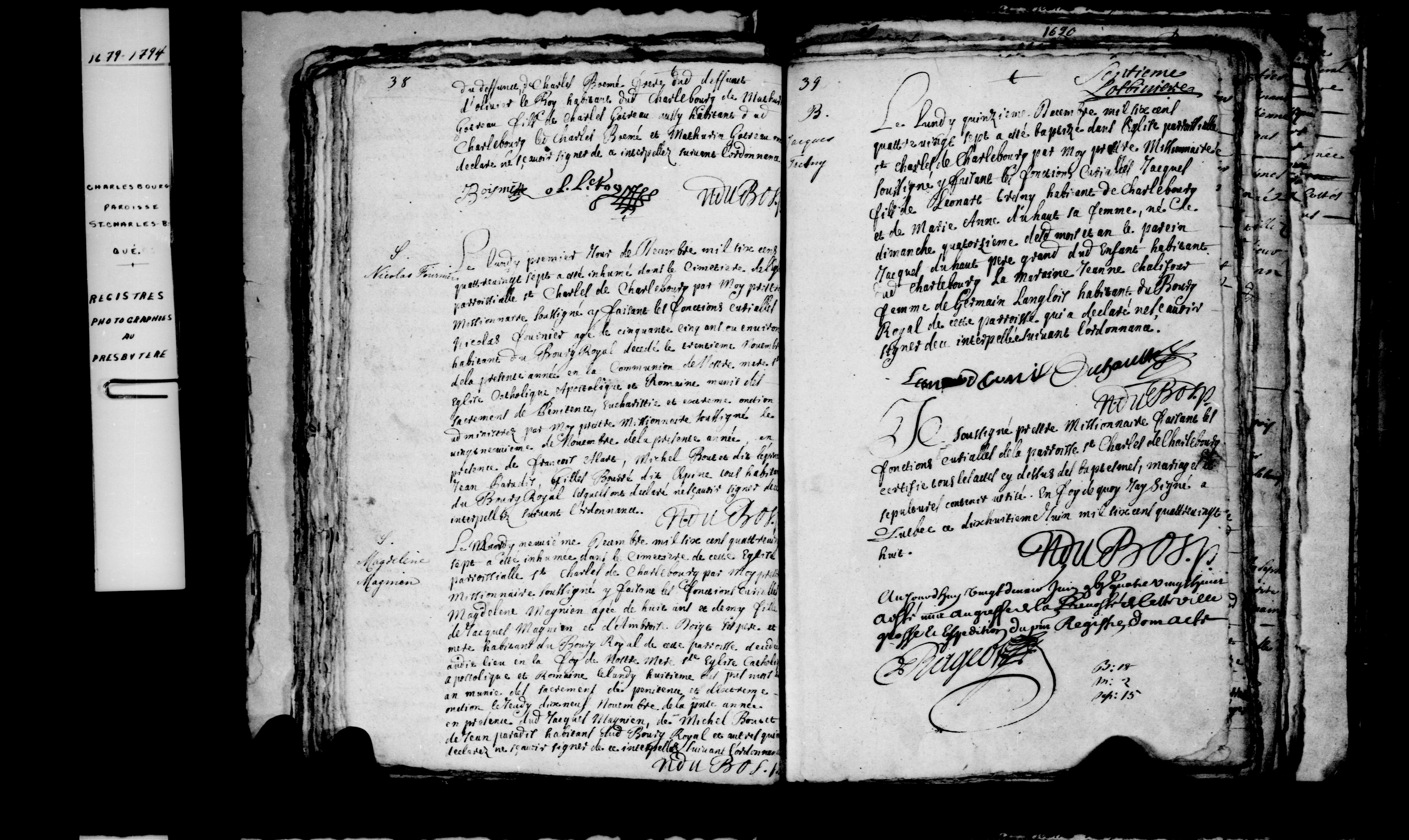 Acte de sépulture