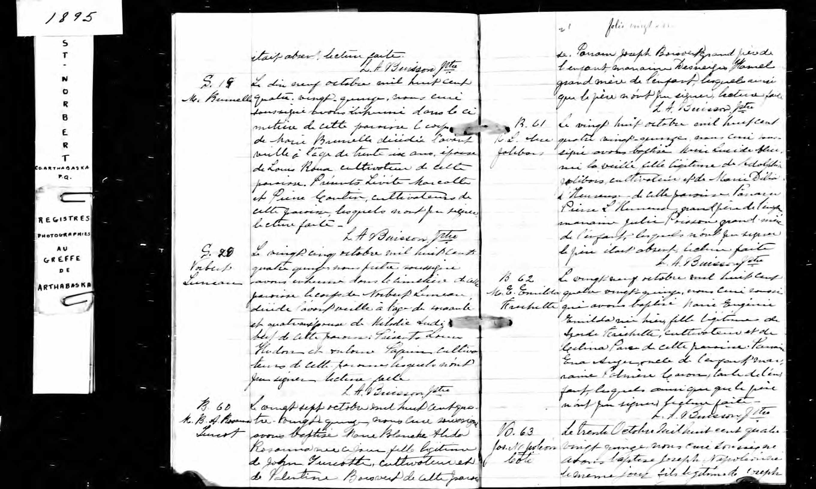 Acte de sépulture