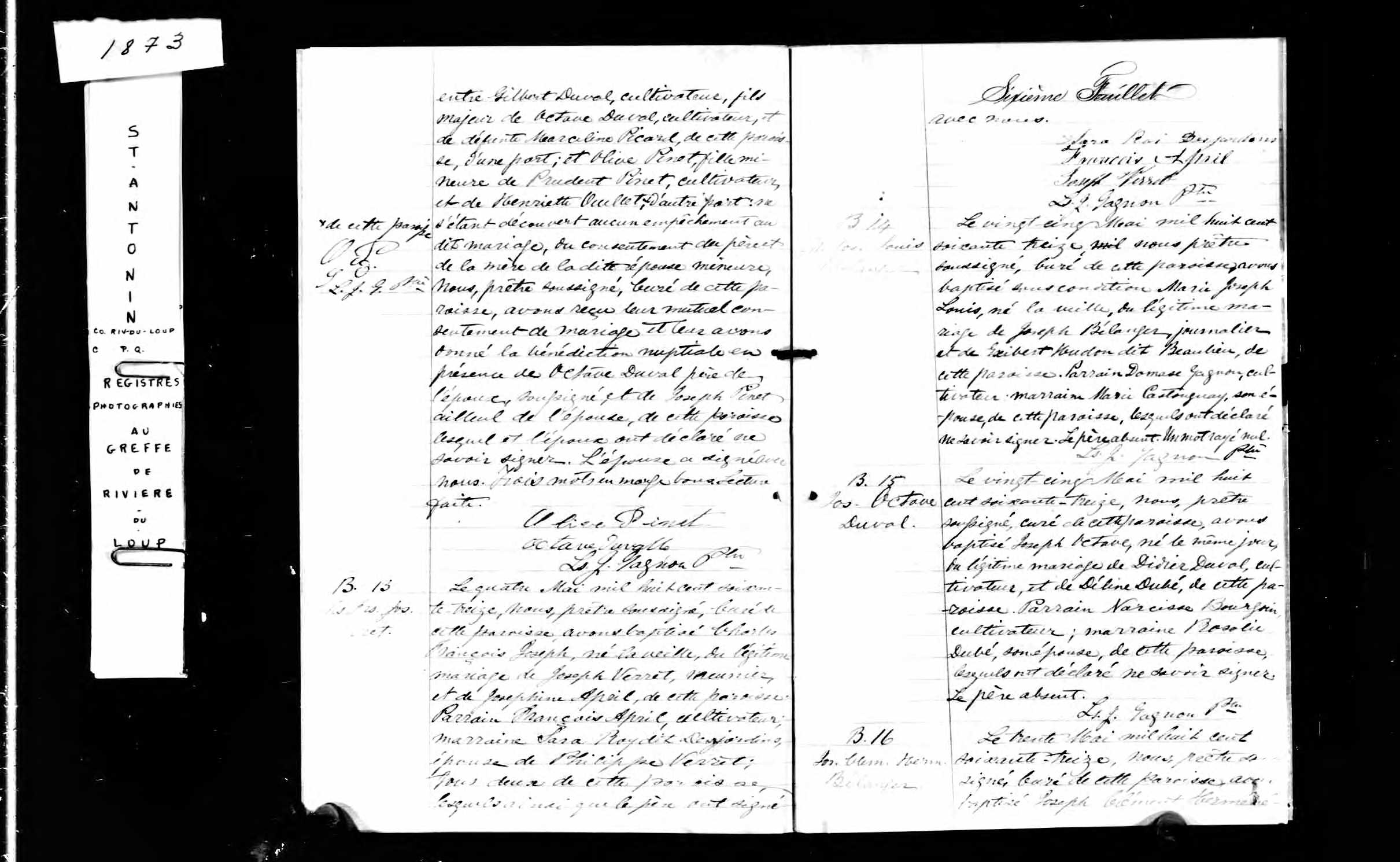 Acte de baptême Acte de baptême
