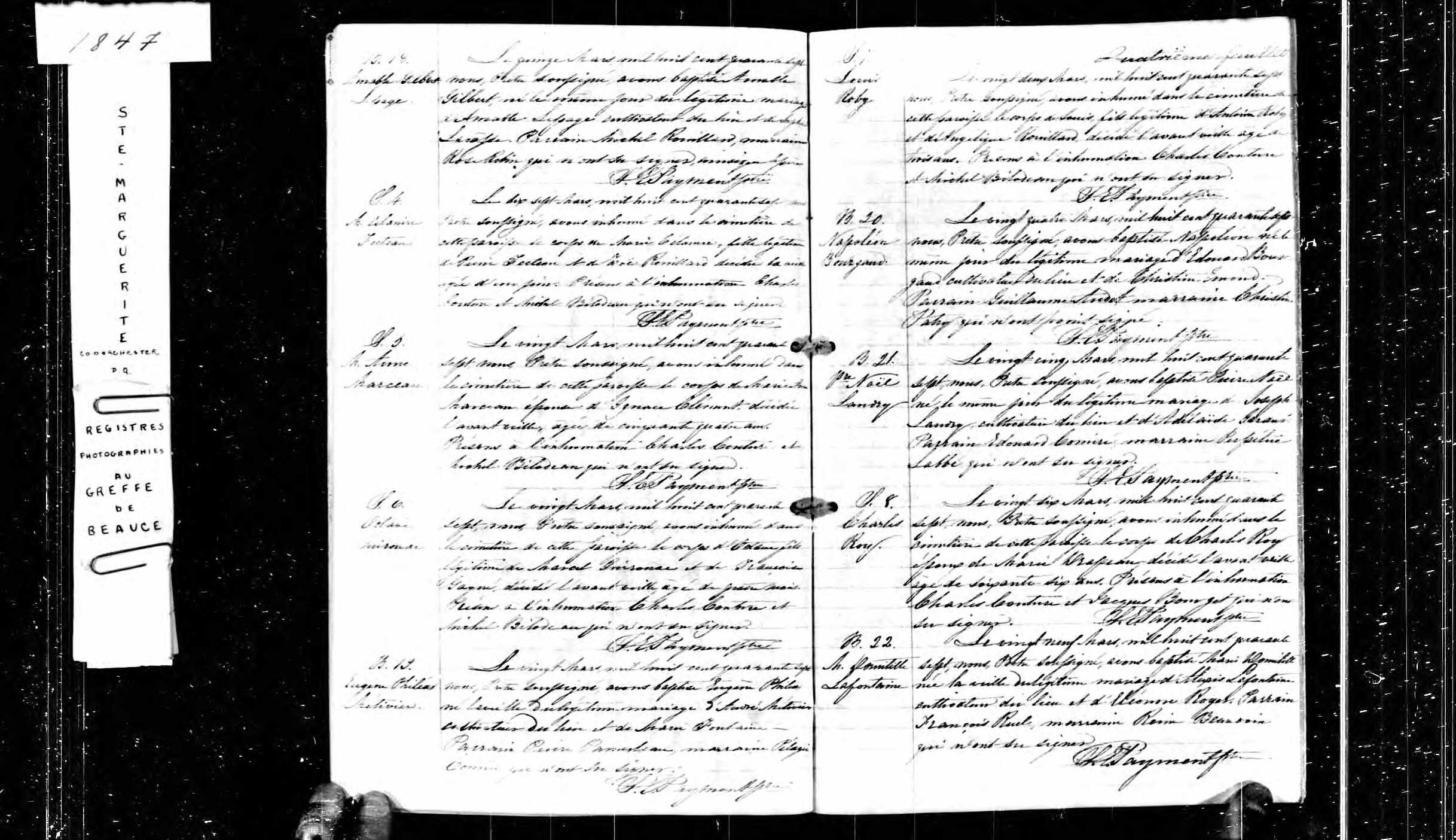Acte de sépulture