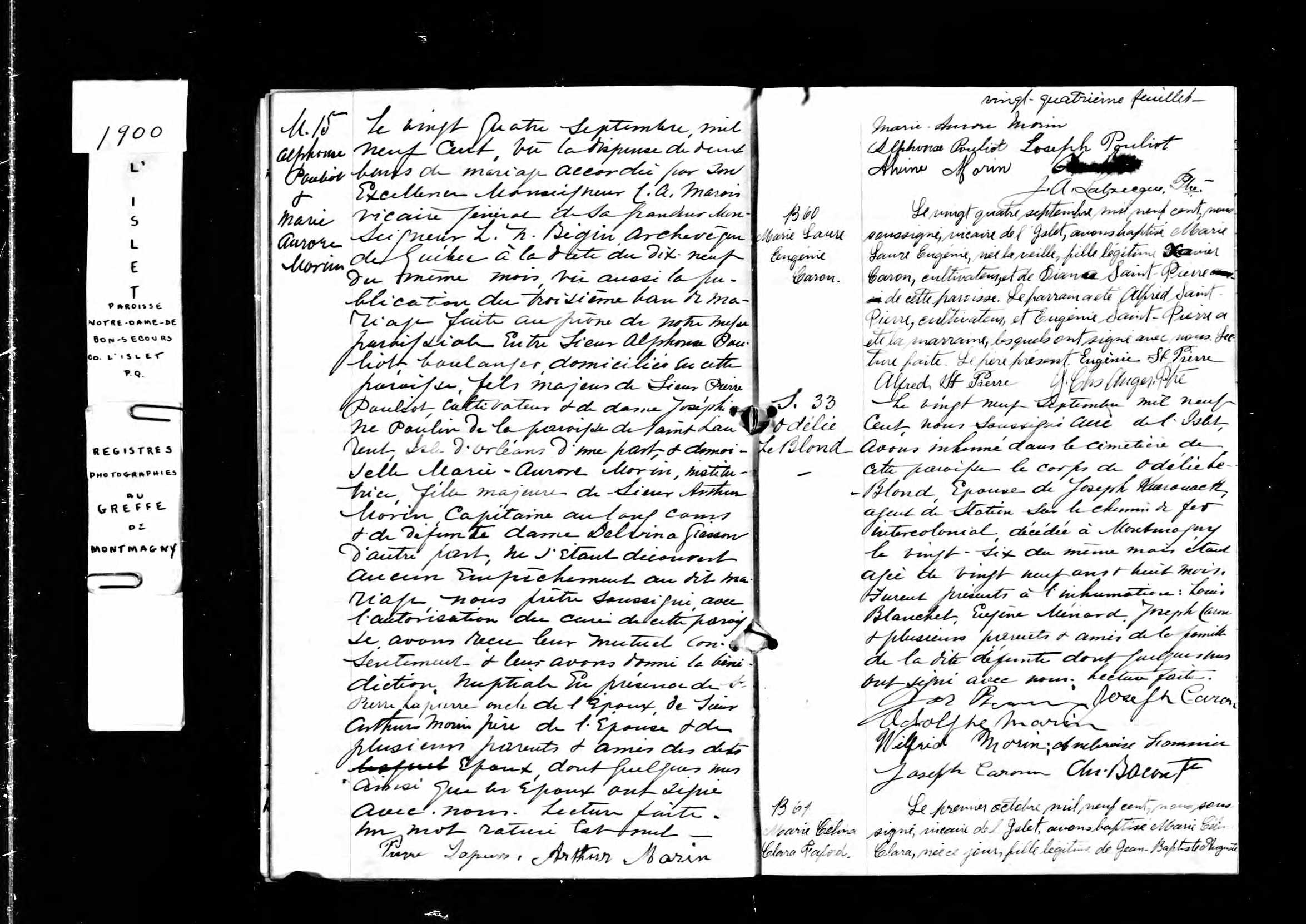 Acte de sépulture