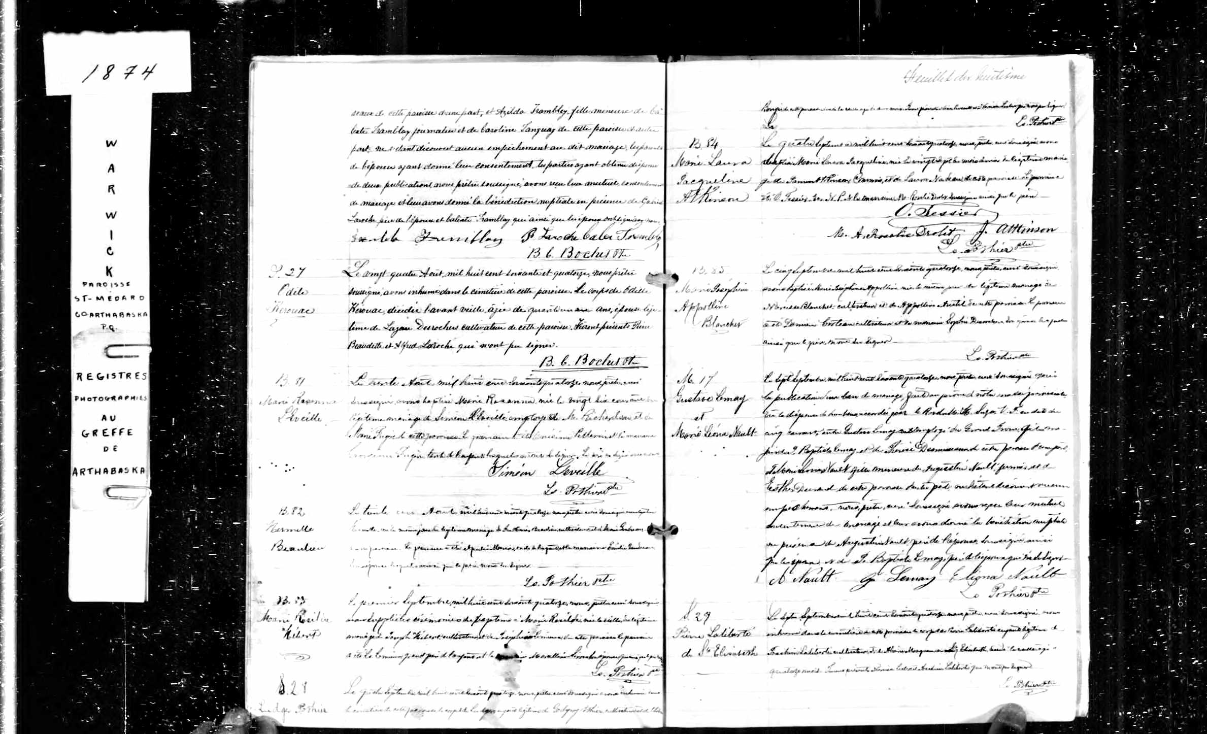 Acte de sépulture
