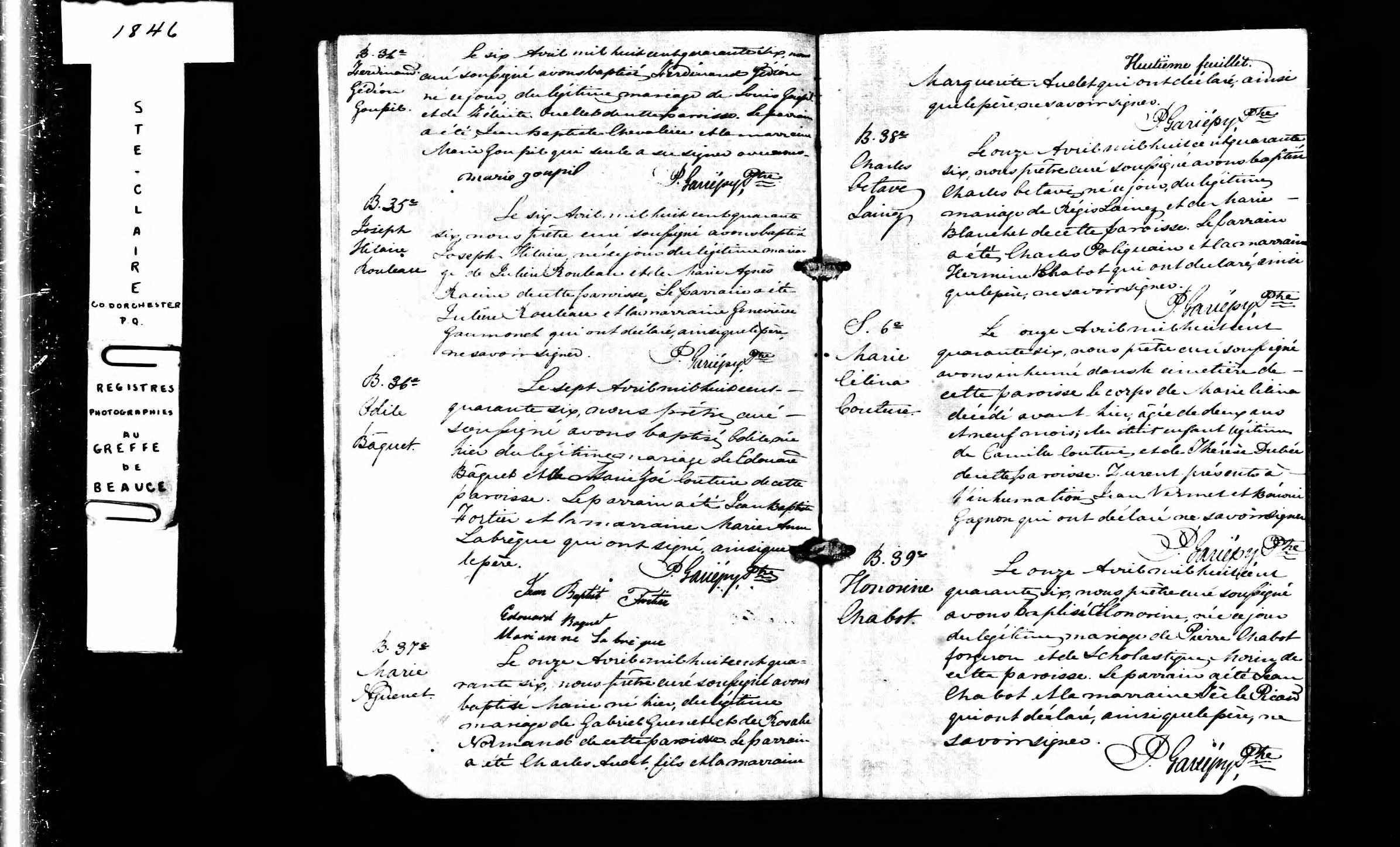Acte de baptême