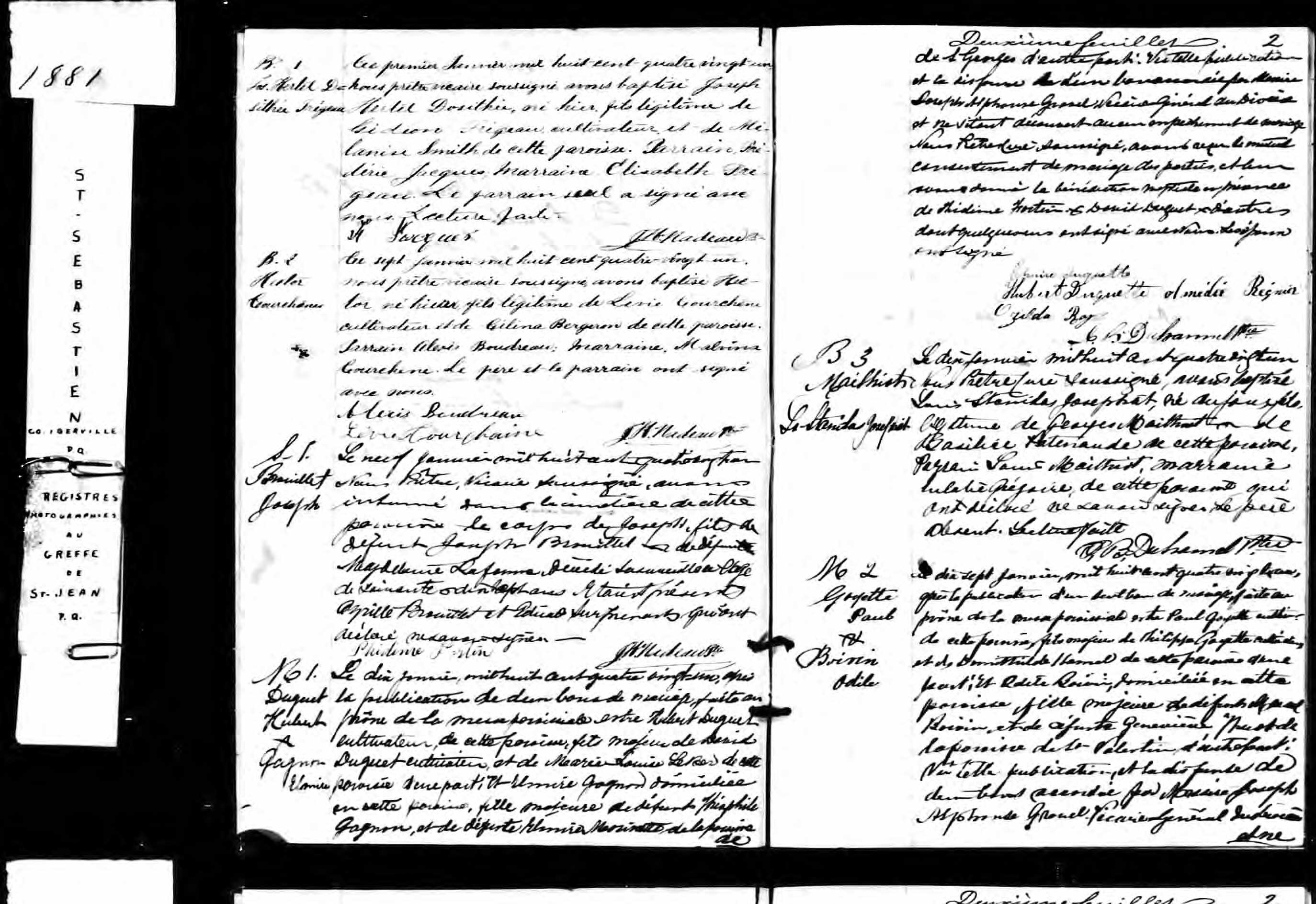 Acte de mariage en premières noces
