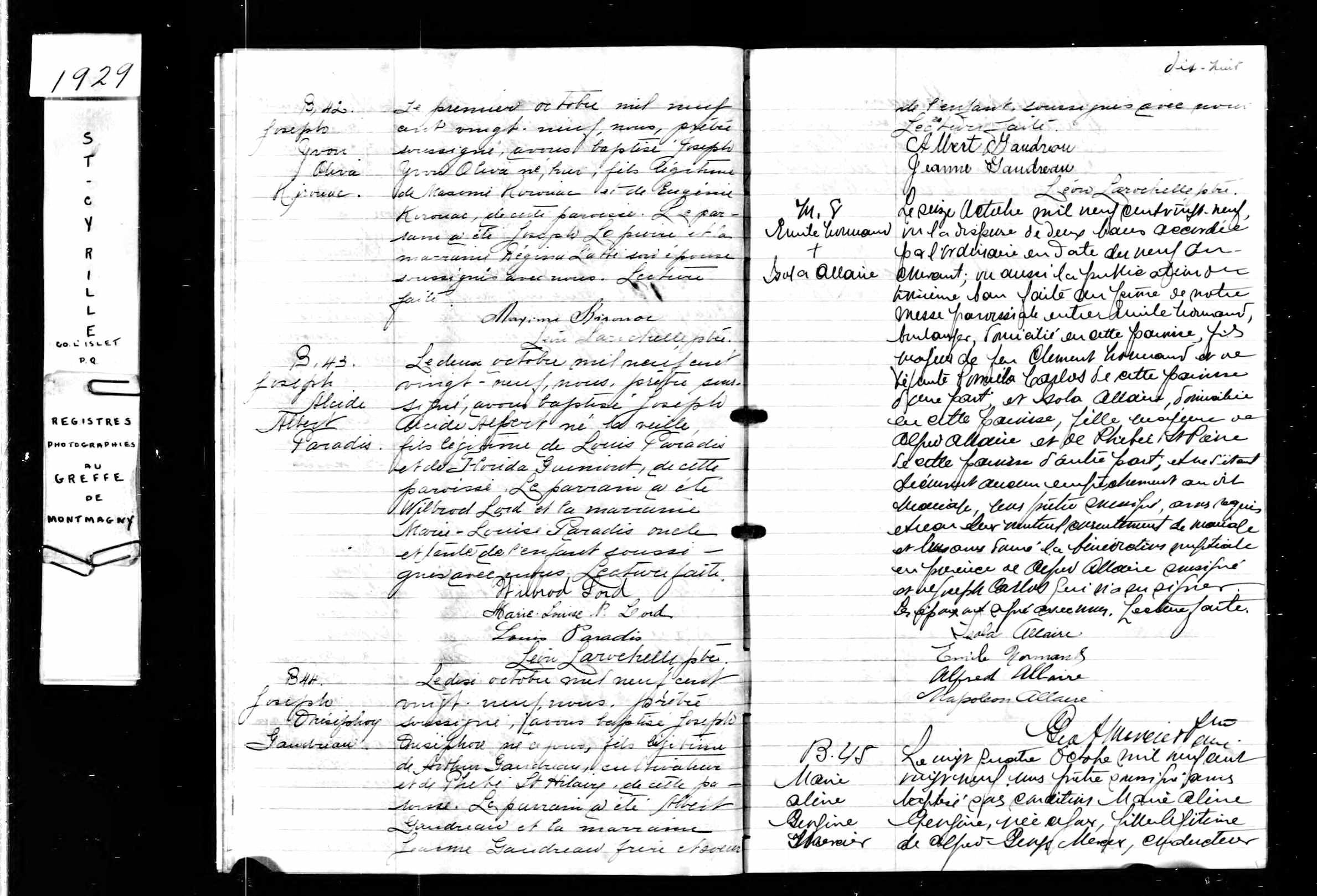 Acte de baptême
