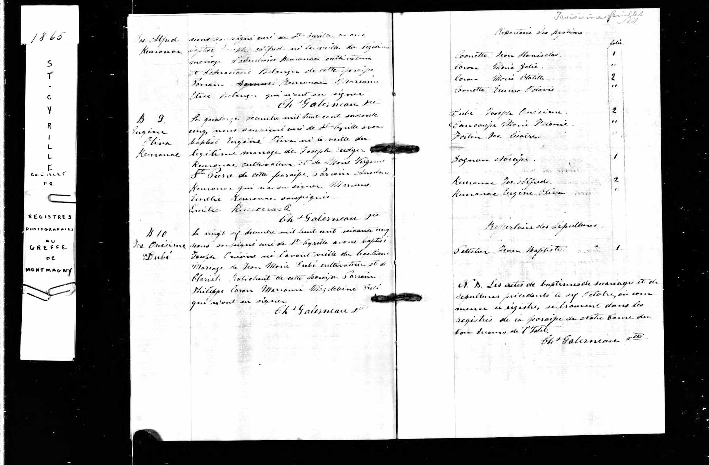 Acte de baptême