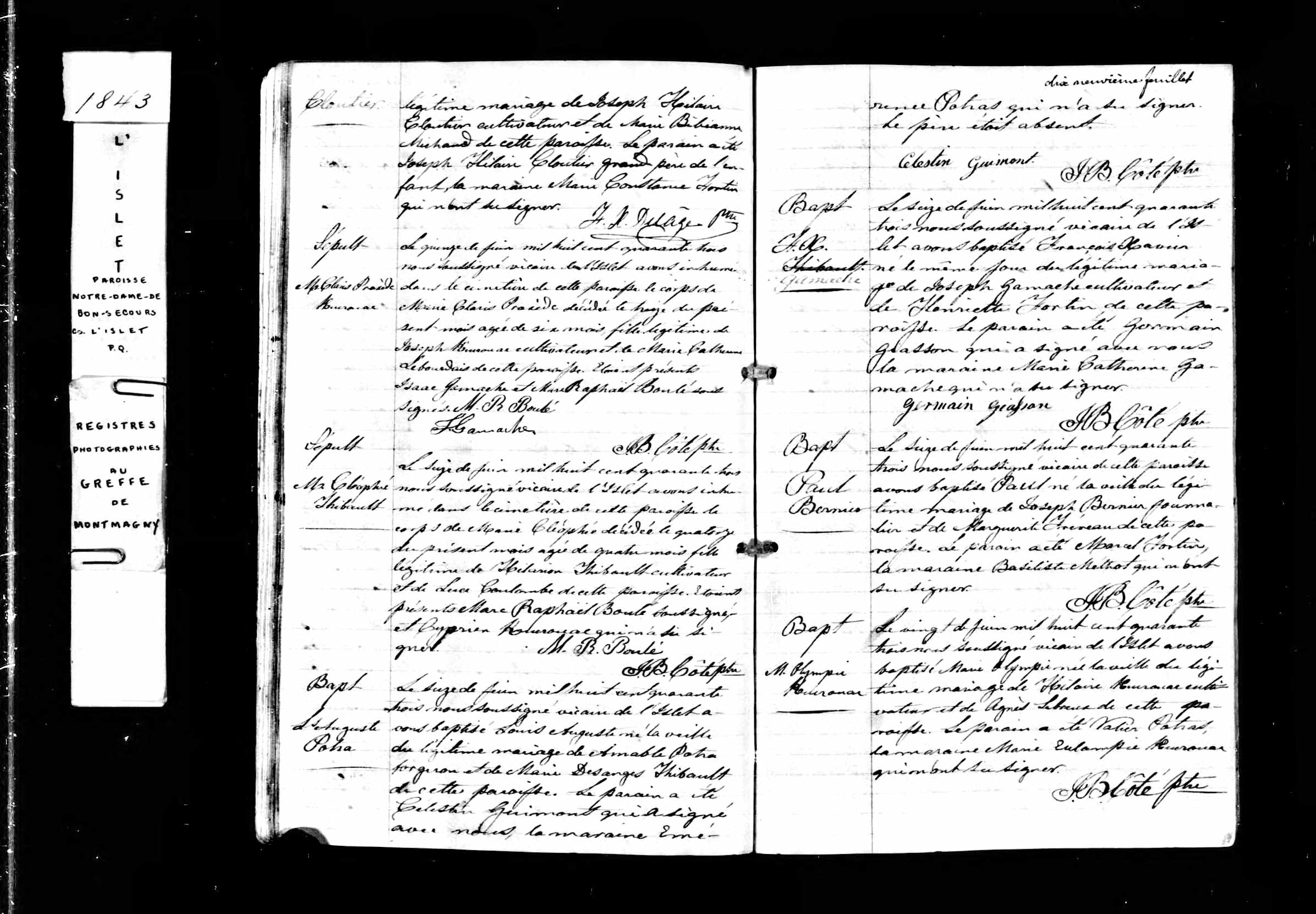 Acte de baptême Acte de baptême