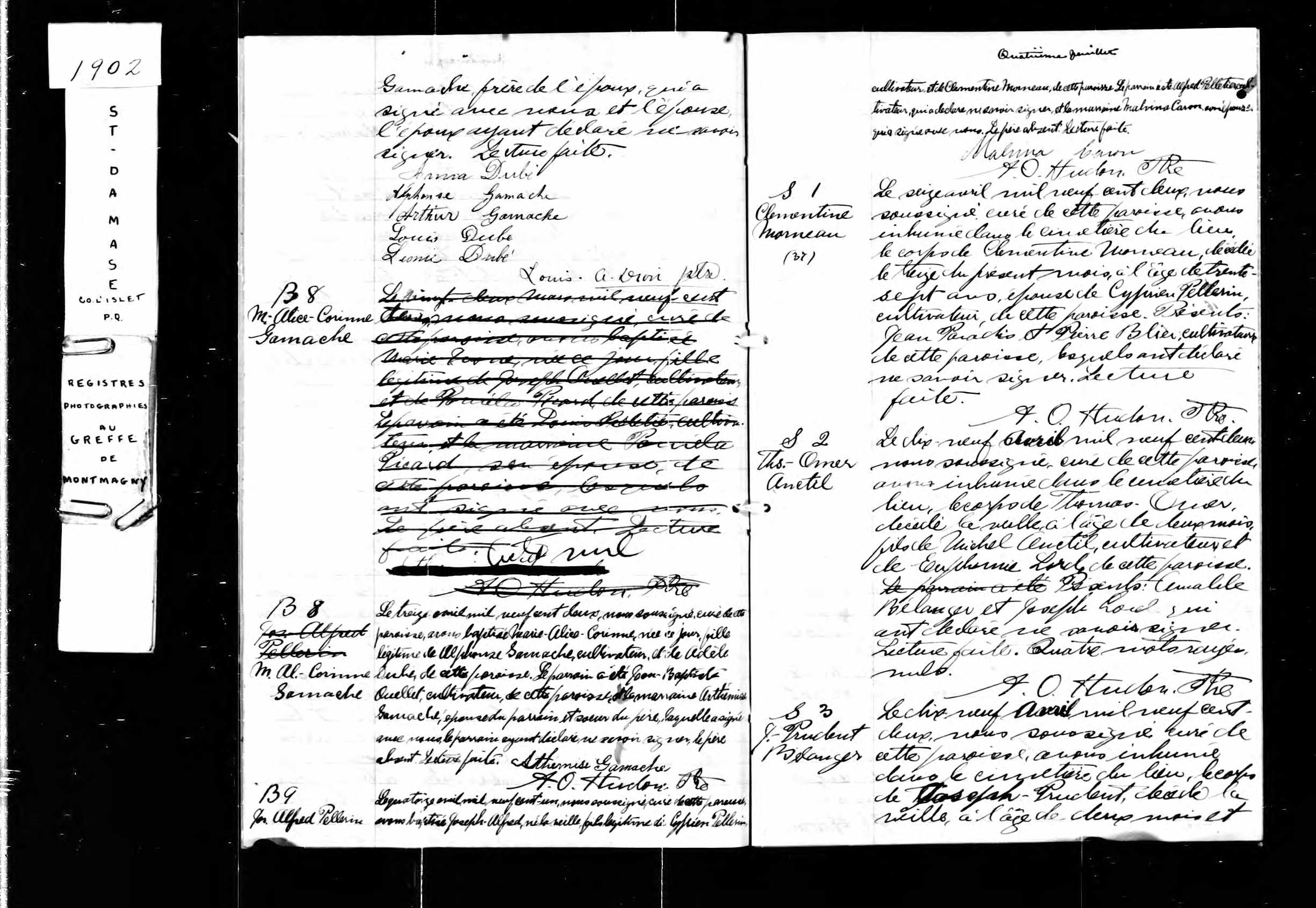 Acte de sépulture