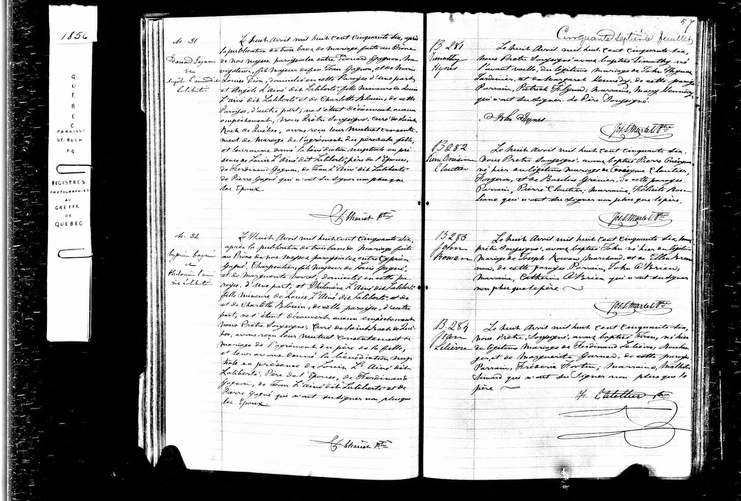 Acte de baptême