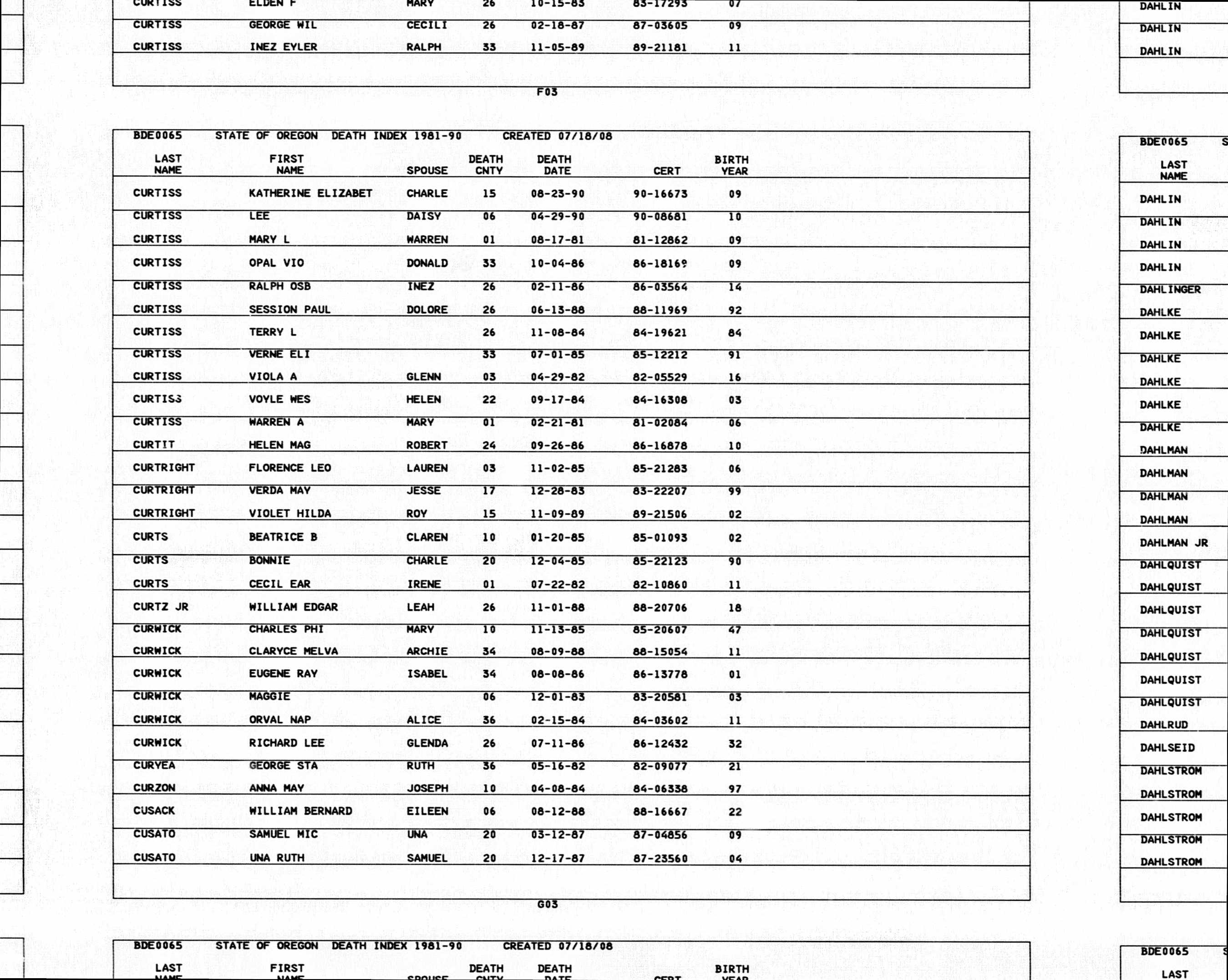 Mention du décès