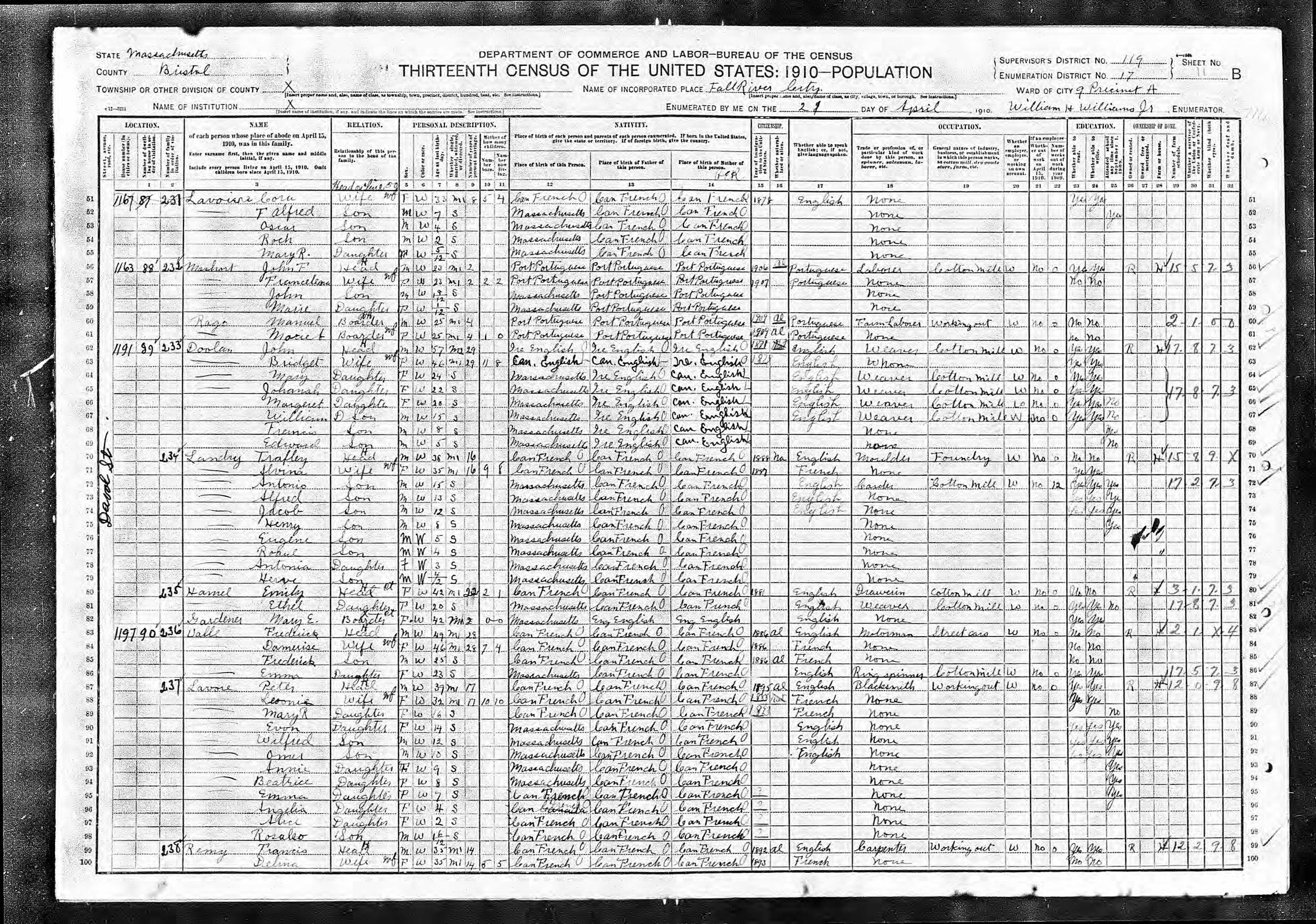 Recensement fédéral américain 1910