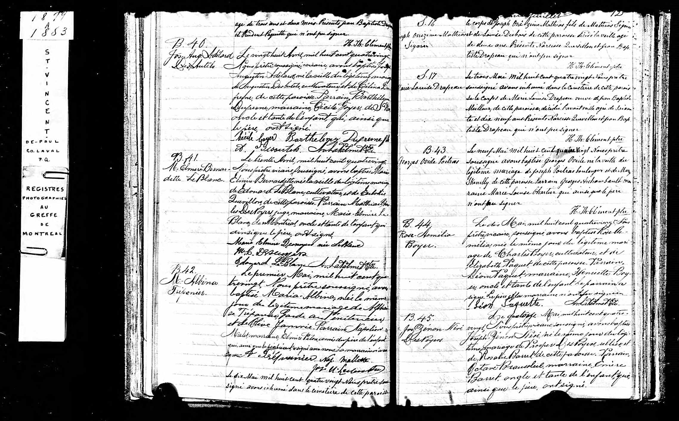 Acte de baptême