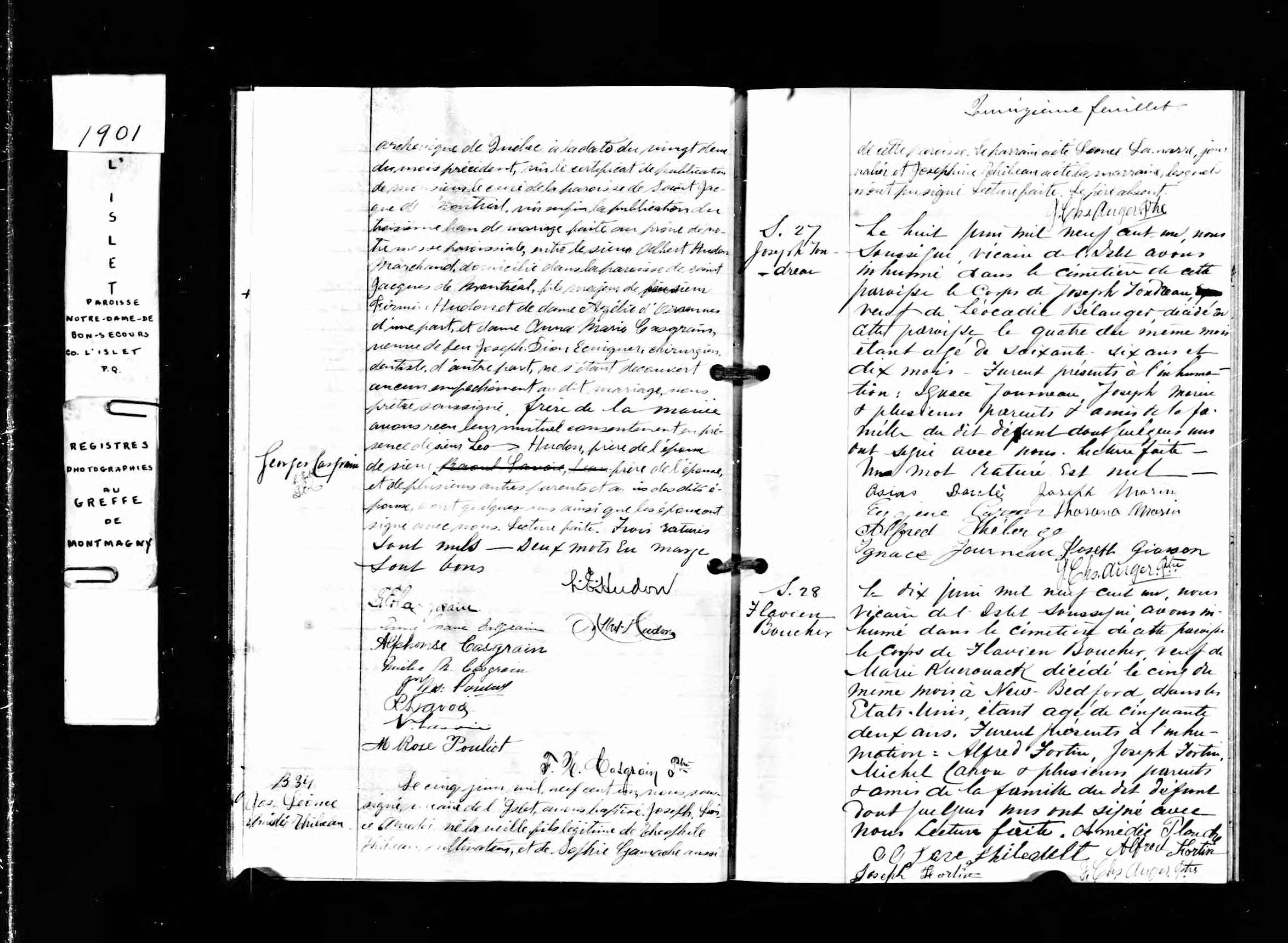Acte de sépulture