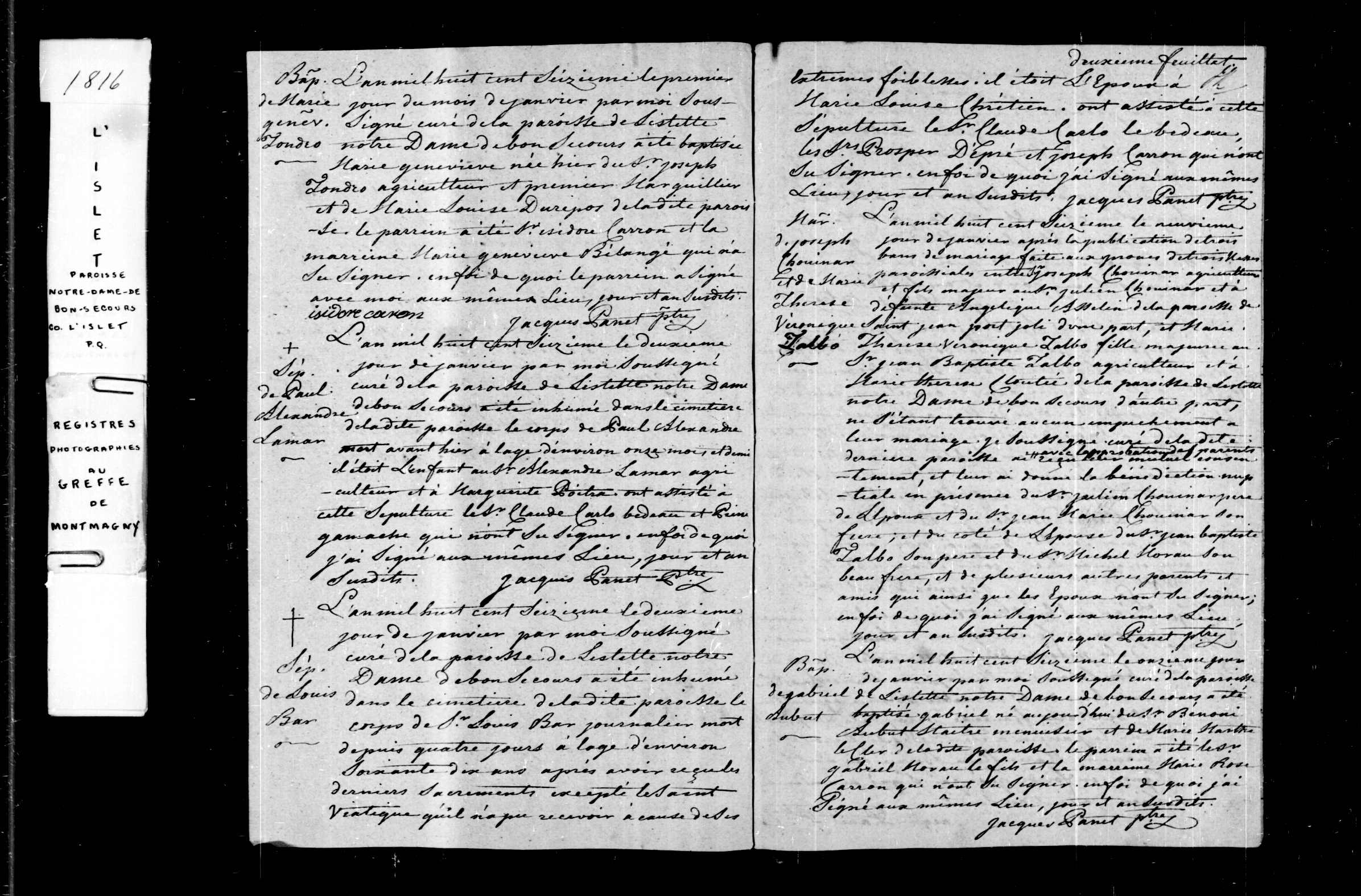 Acte de sépulture