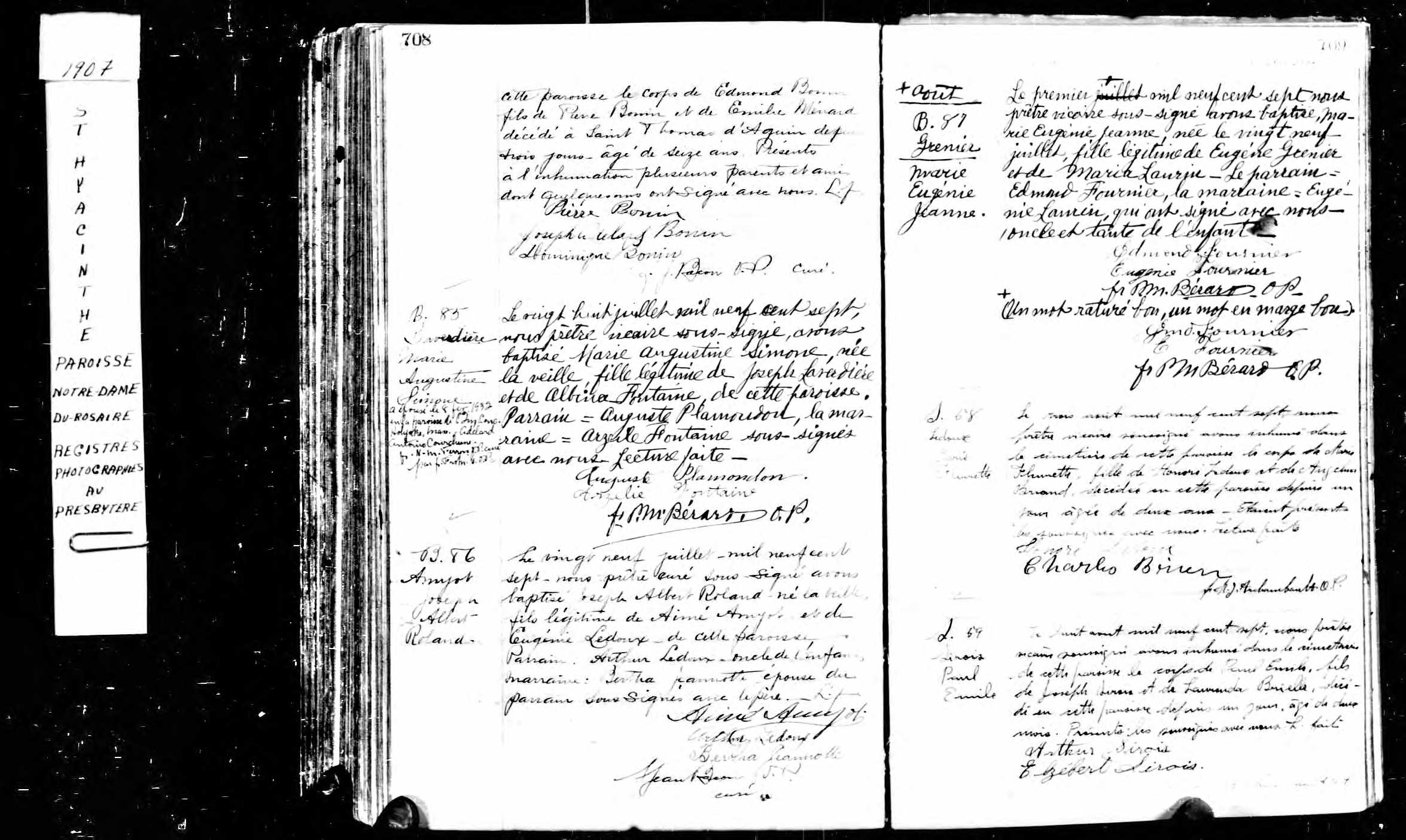 Acte de sépulture