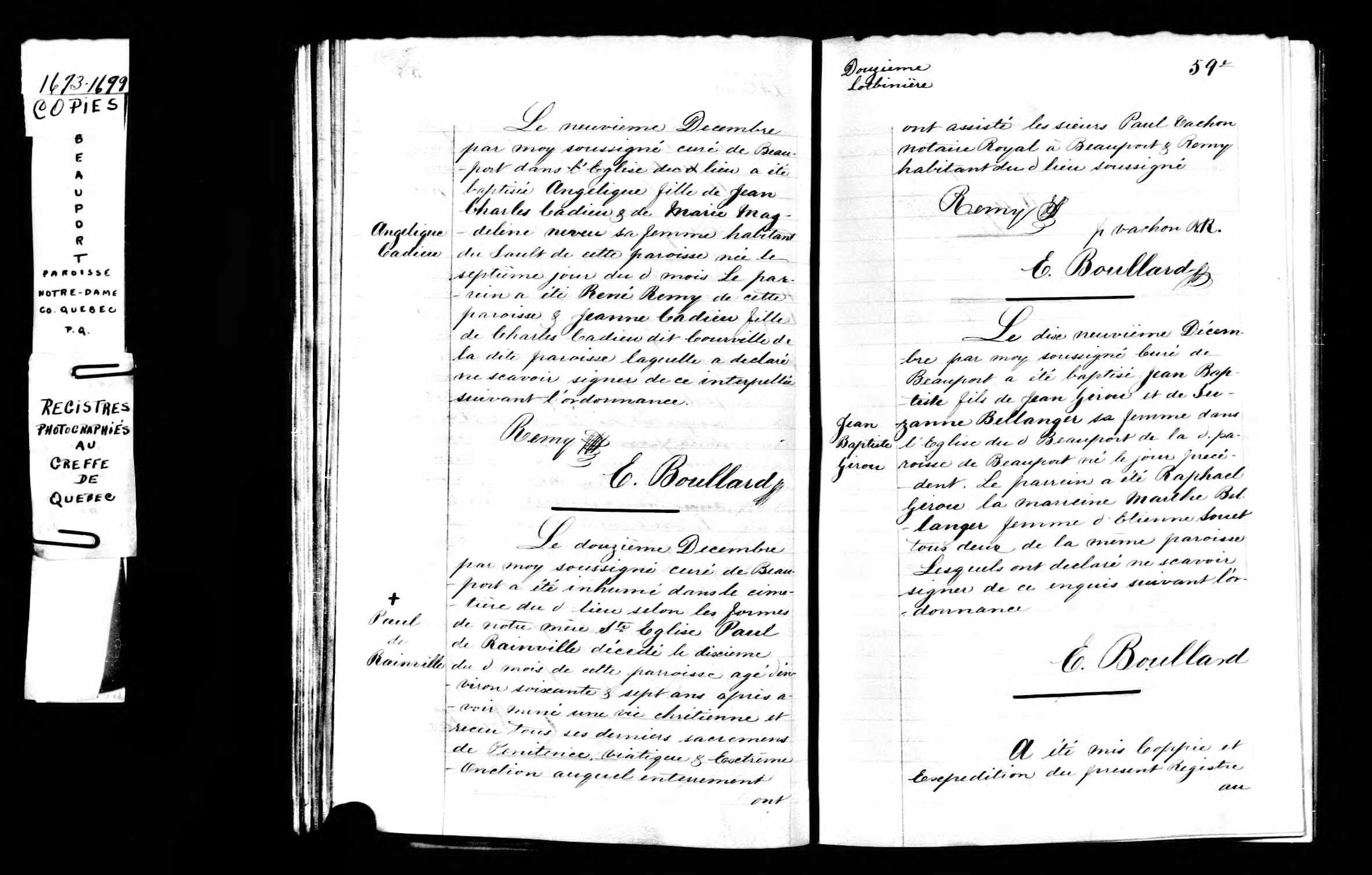 Acte de sépulture Acte de sépulture