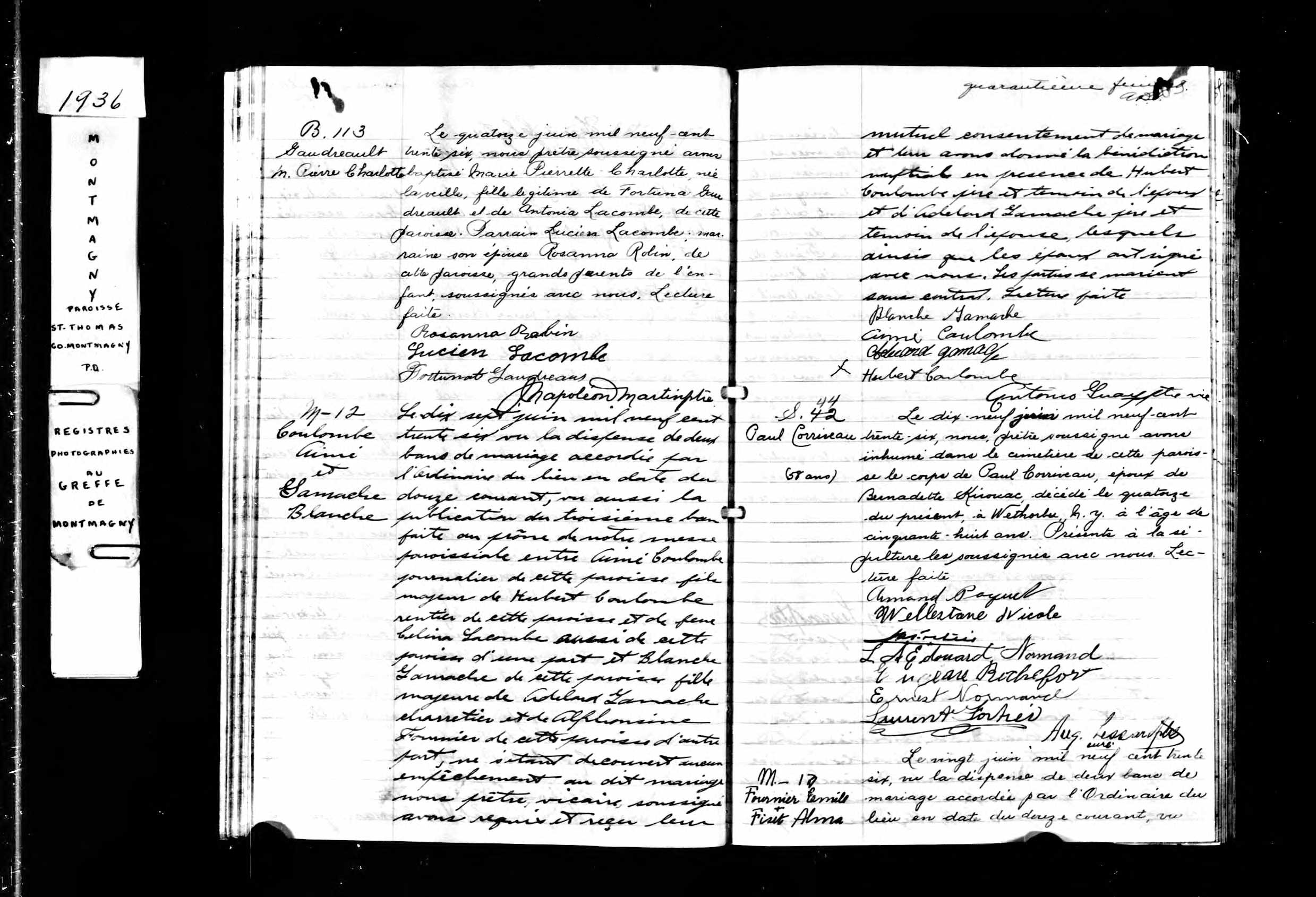 Acte de sépulture