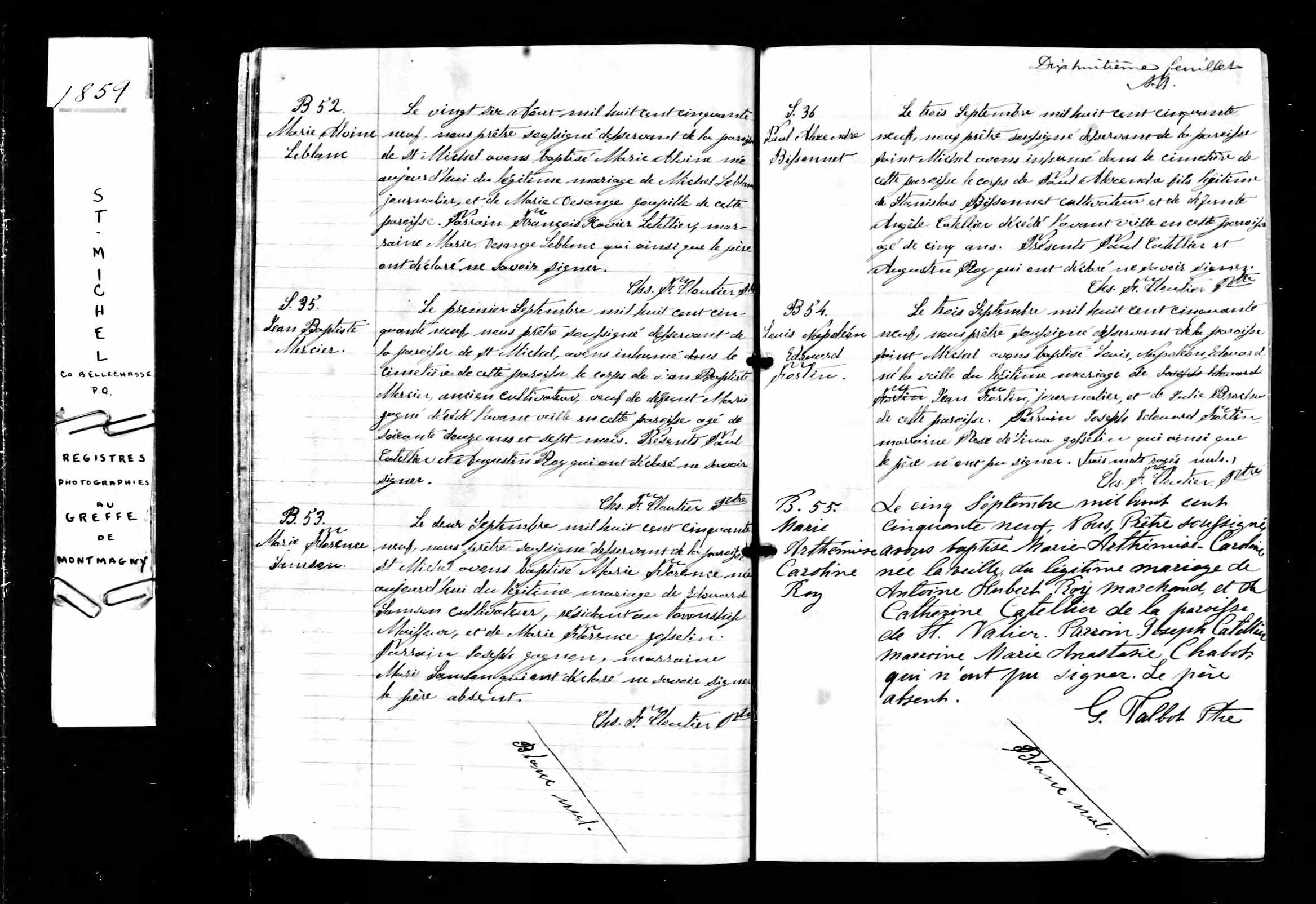 Acte de sépulture
