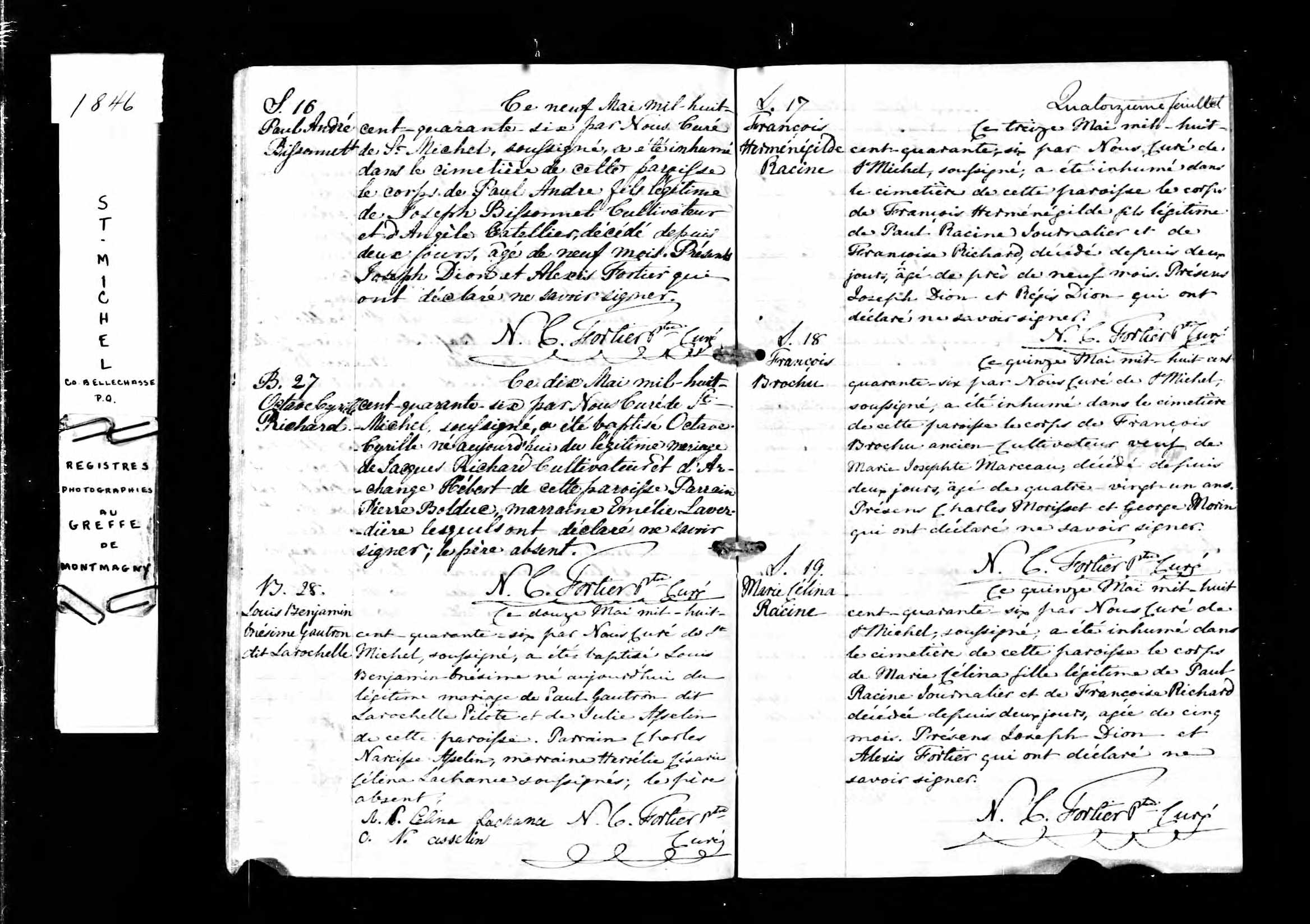 Acte de sépulture