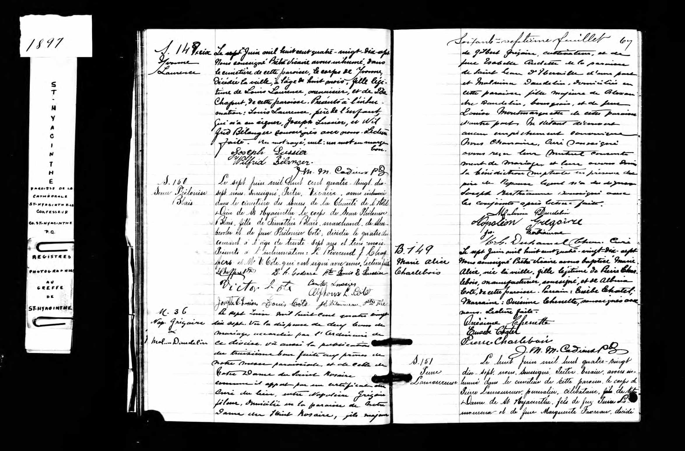 Acte de sépulture