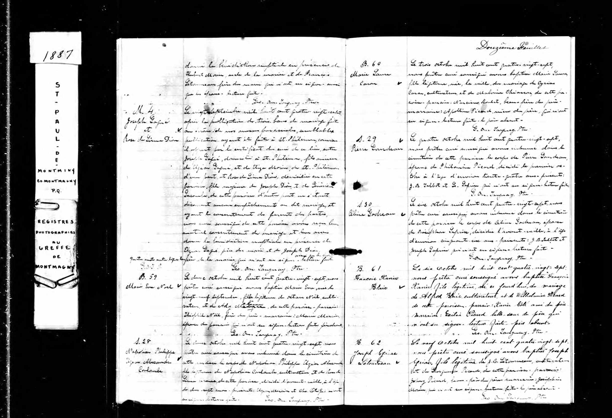 Acte de sépulture